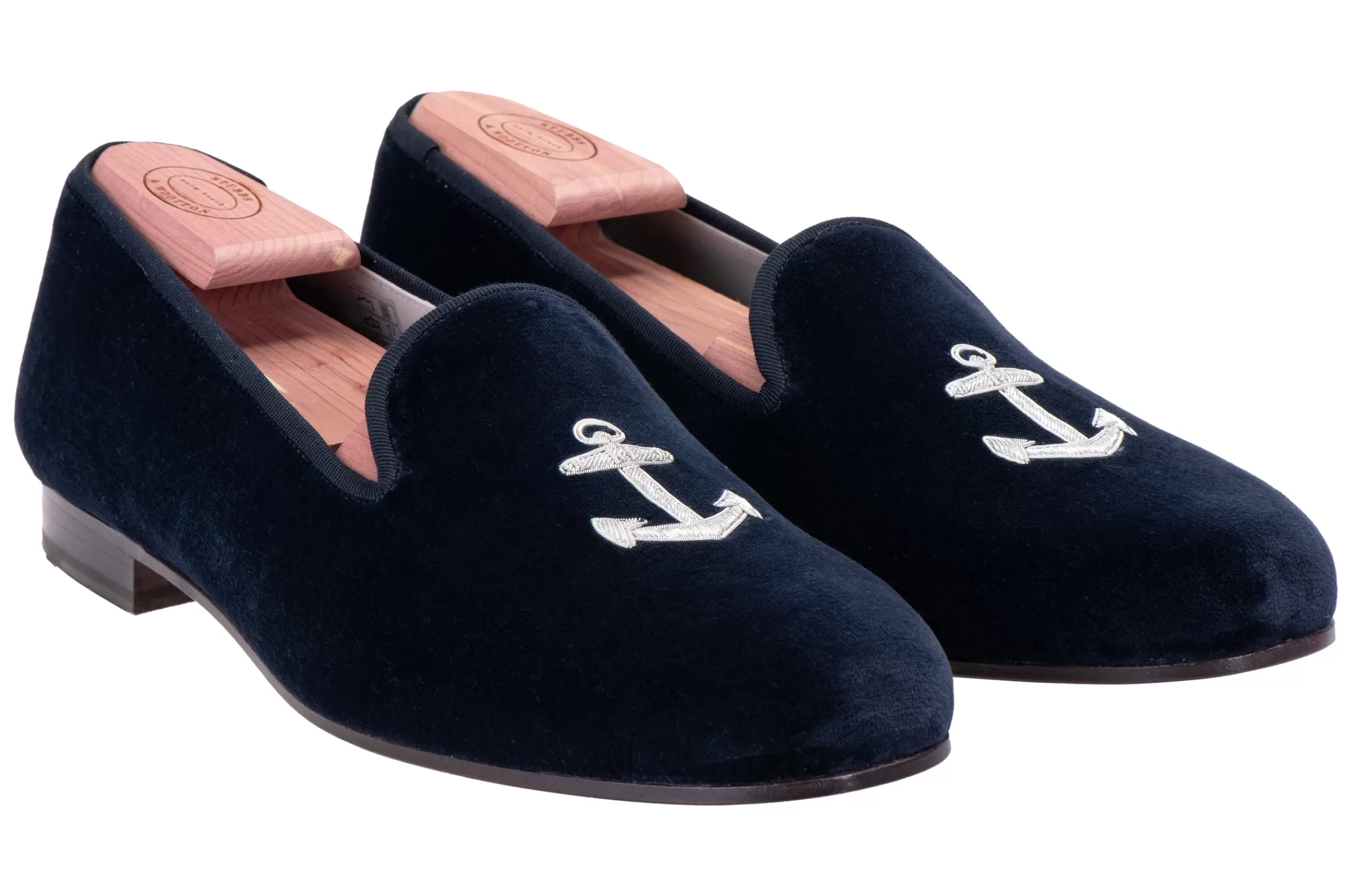 Slipper*Stubbs & Wootton Anchor Midnight Private Stock Slipper (Women) Navy