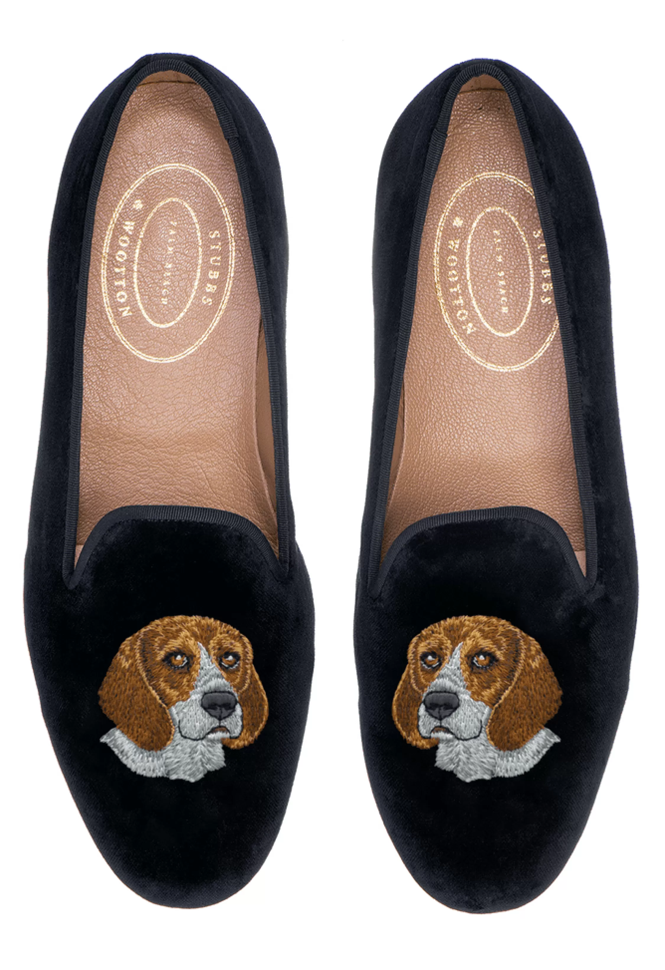 Slipper*Stubbs & Wootton Beagle (Men) Black