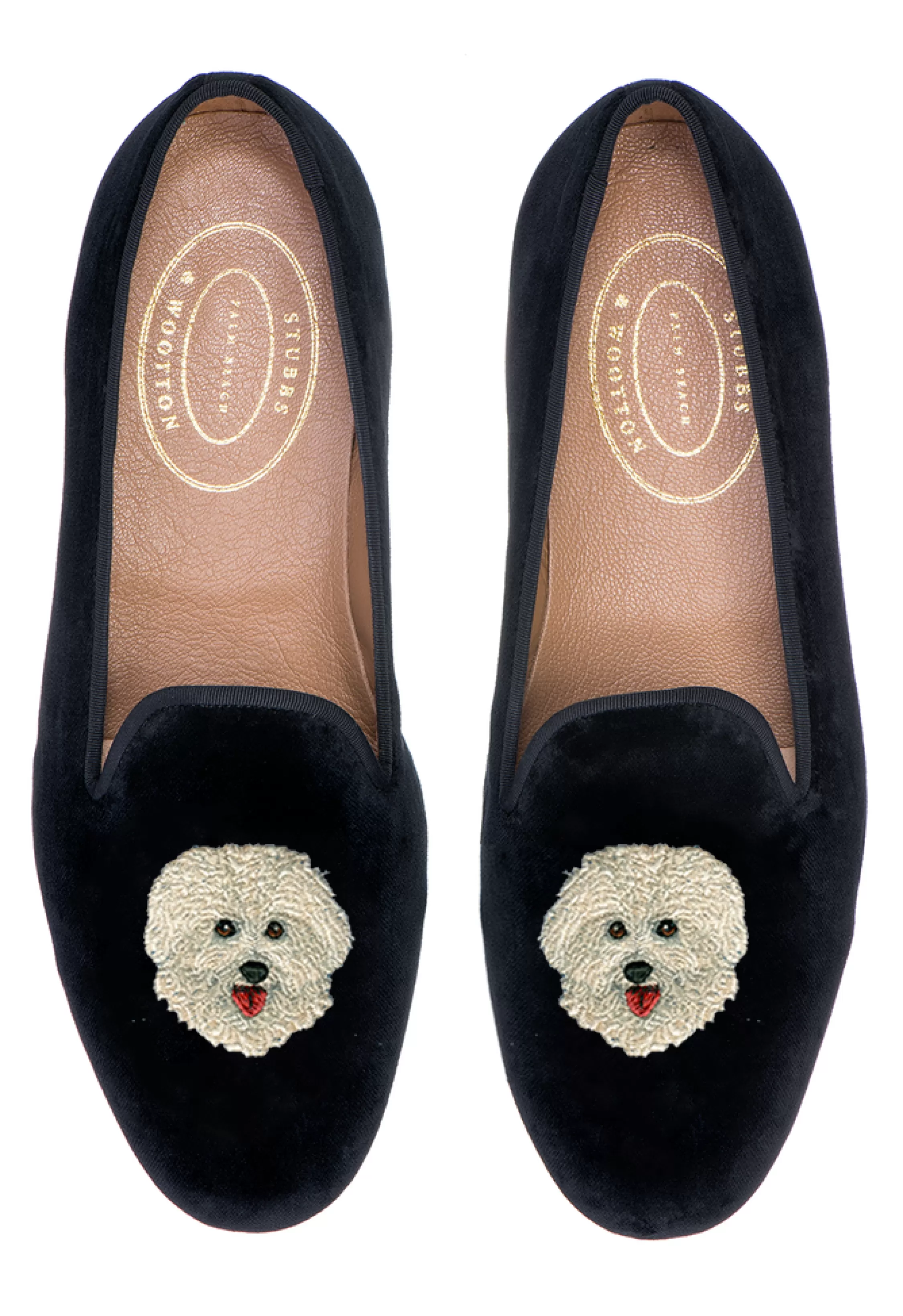 Slipper*Stubbs & Wootton Bichon Frise (Men) Black