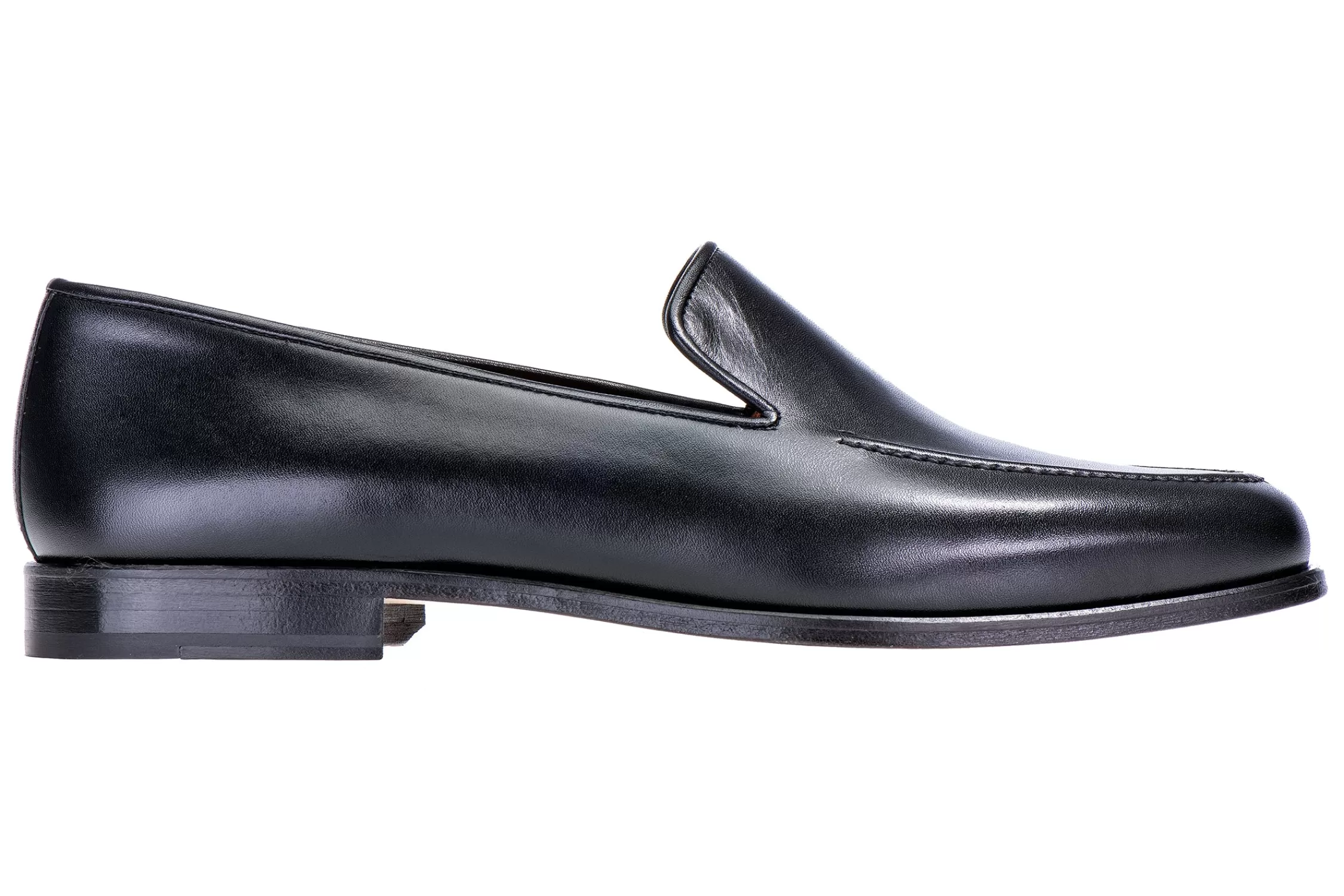 Venetian*Stubbs & Wootton Calf Leather Venetian (Men) Black