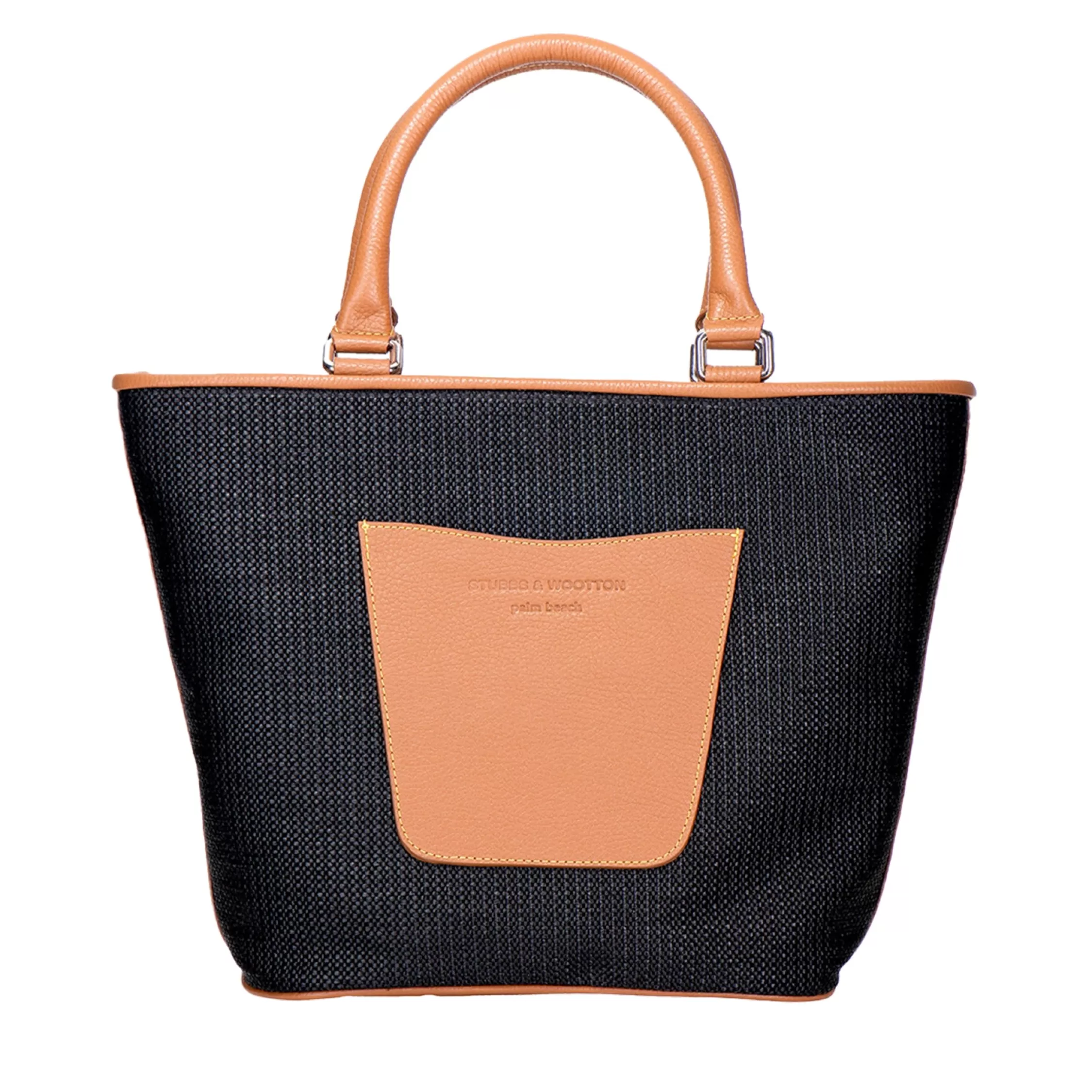 Mini Totes*Stubbs & Wootton Raffia Midi Tote Black