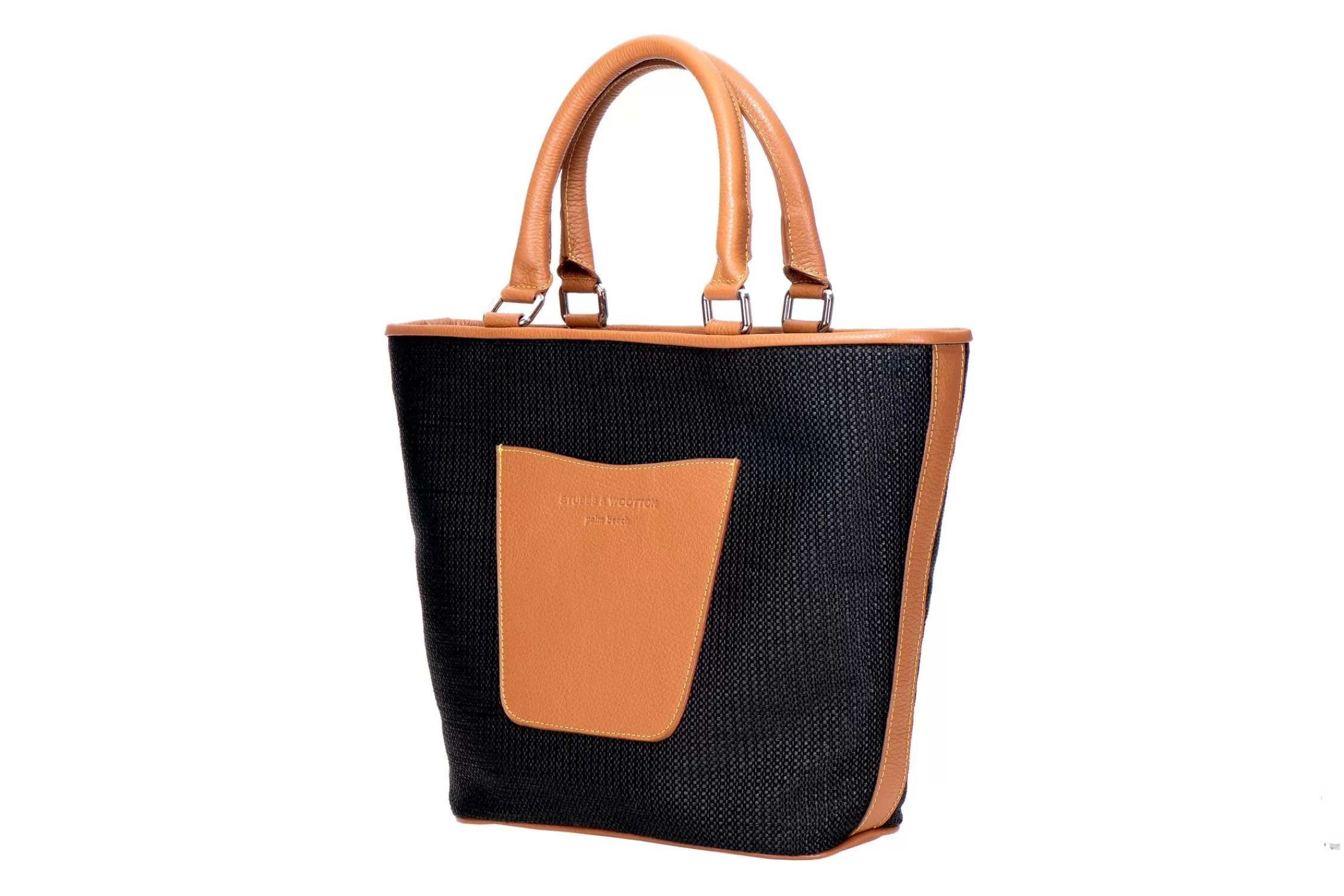 Mini Totes*Stubbs & Wootton Raffia Midi Tote Black