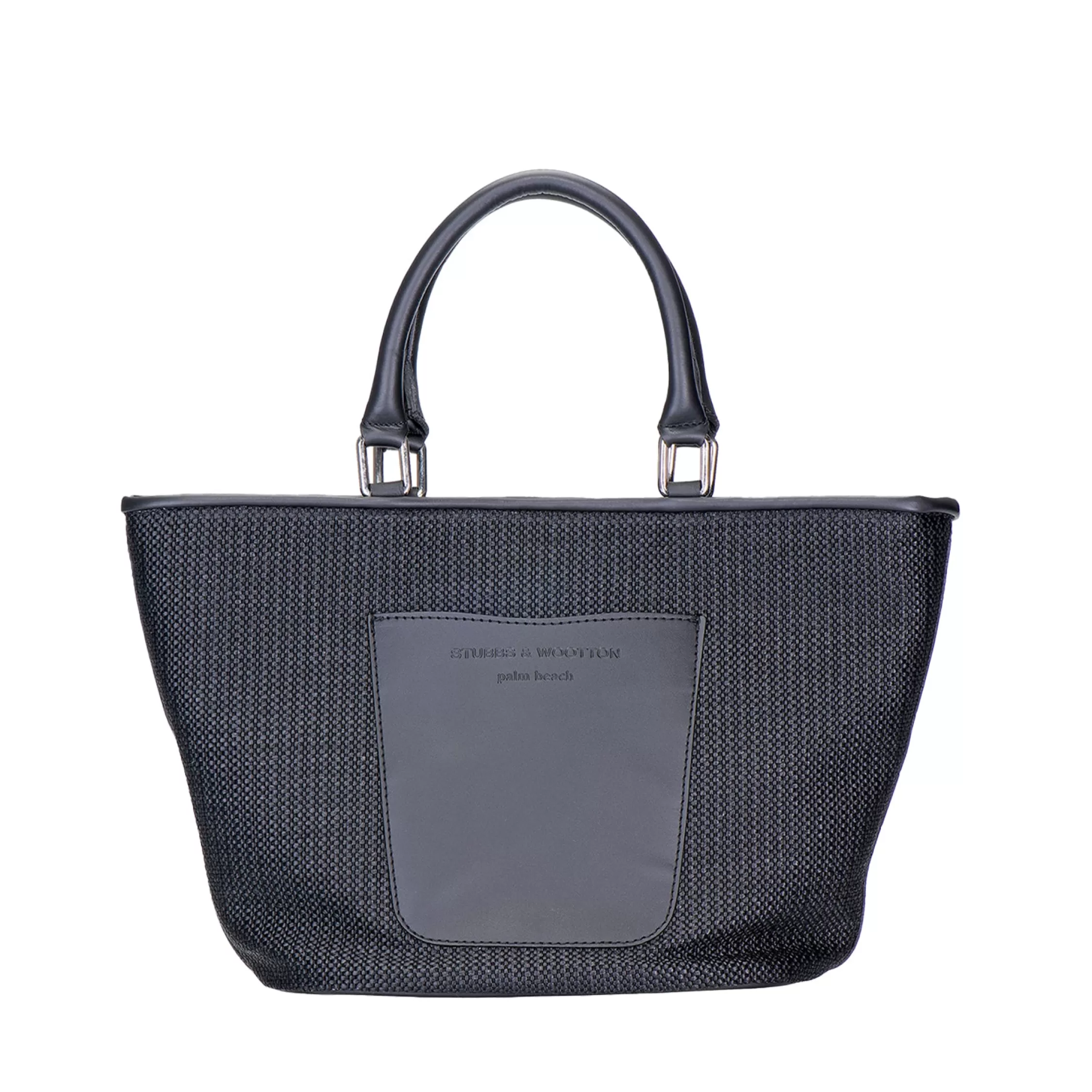 Mini Totes*Stubbs & Wootton Raffia Mini Tote Black