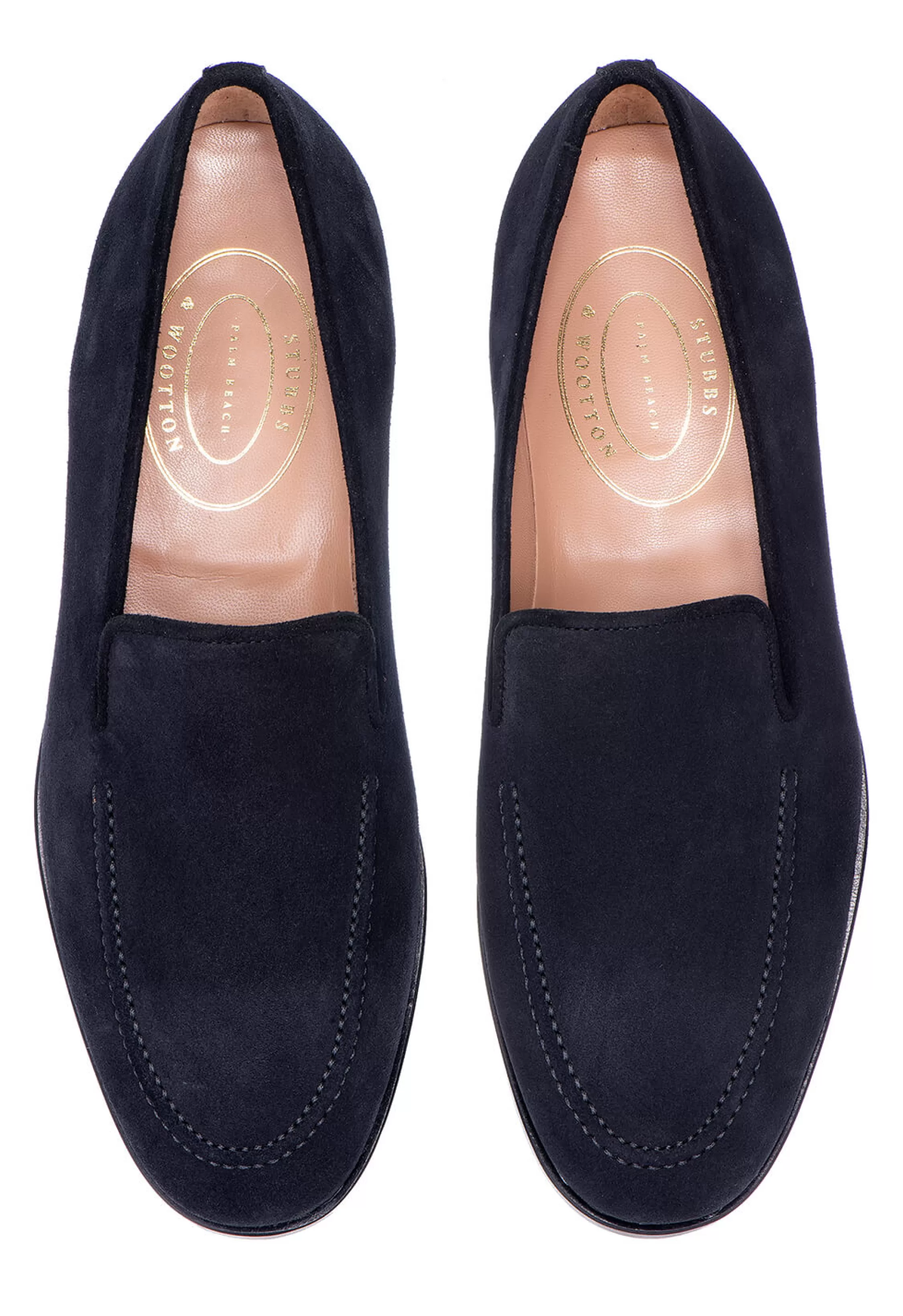 Venetian*Stubbs & Wootton Suede Venetian (Men) Black