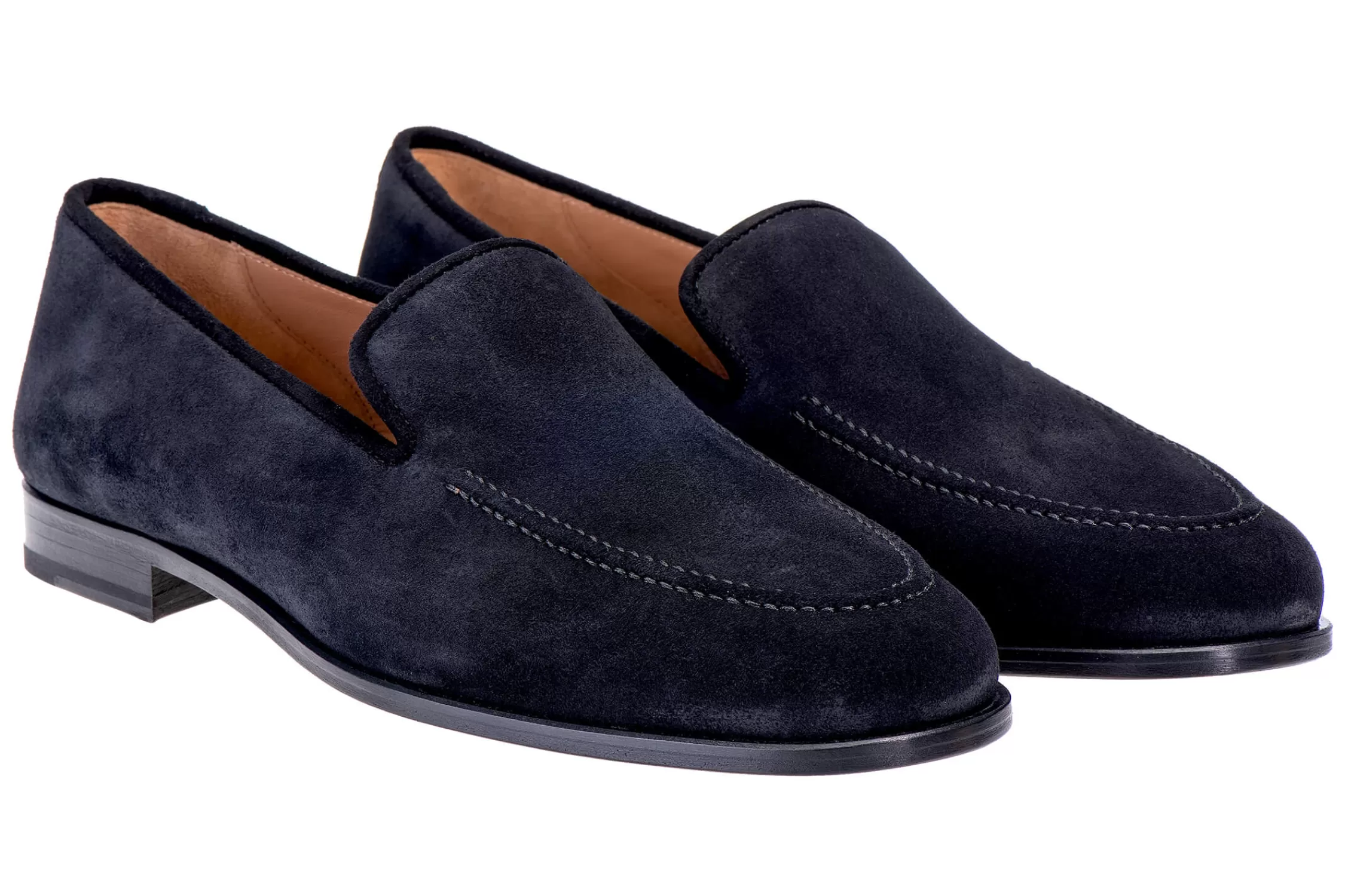 Venetian*Stubbs & Wootton Suede Venetian (Men) Black