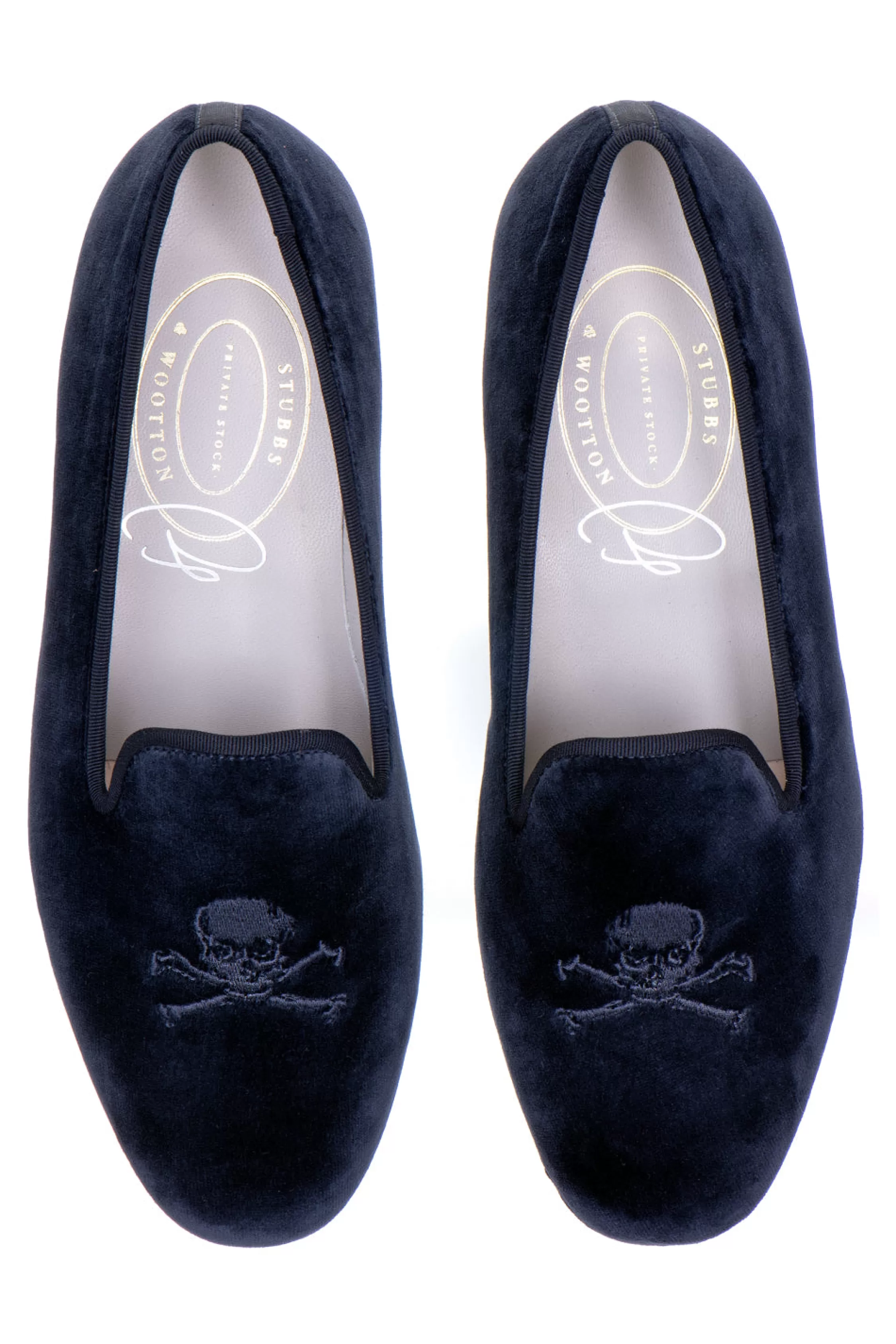 Slipper*Stubbs & Wootton Bones Midnight Private Stock (Men) Navy