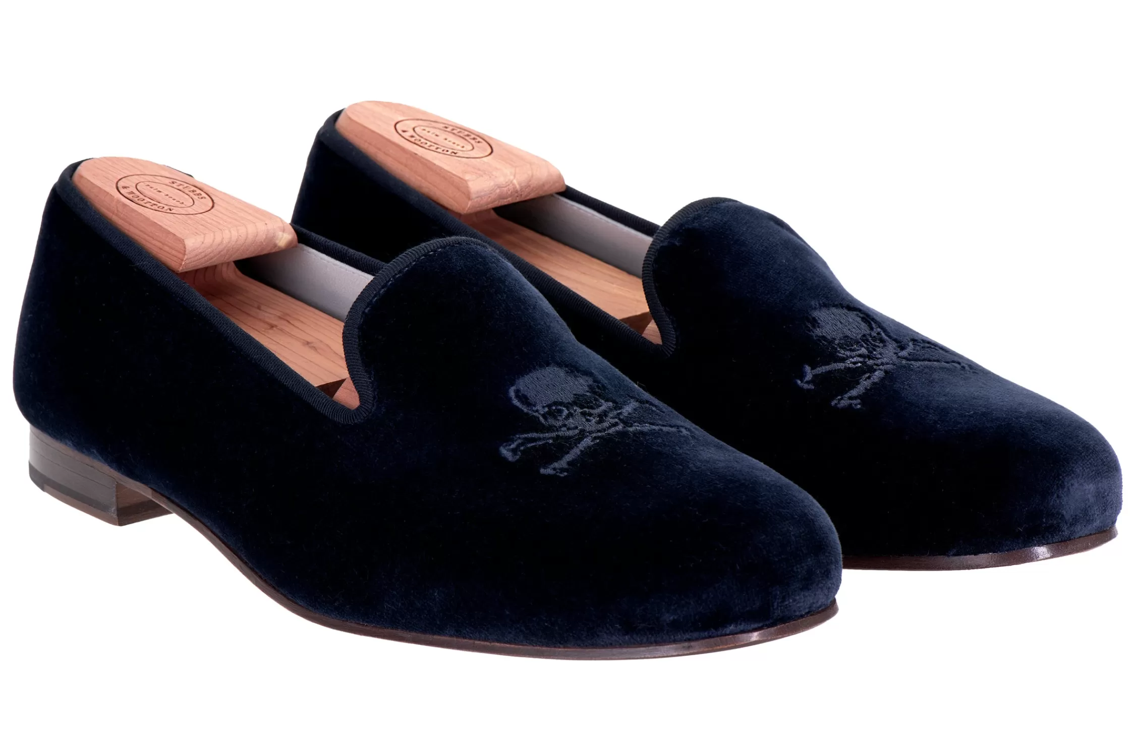 Slipper*Stubbs & Wootton Bones Midnight Private Stock (Men) Navy