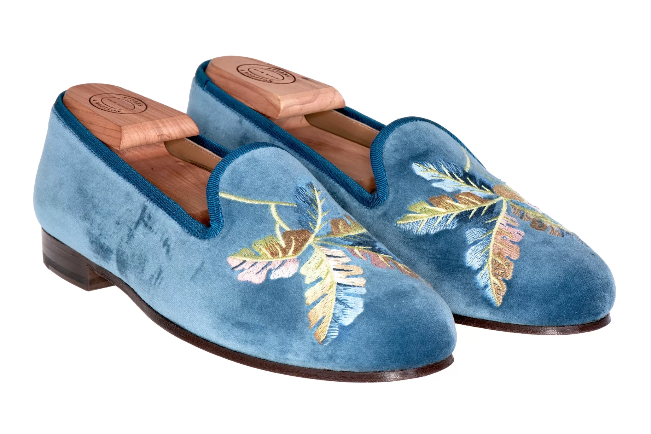 Slipper*Stubbs & Wootton Broadleaf Ink (Women) Blue