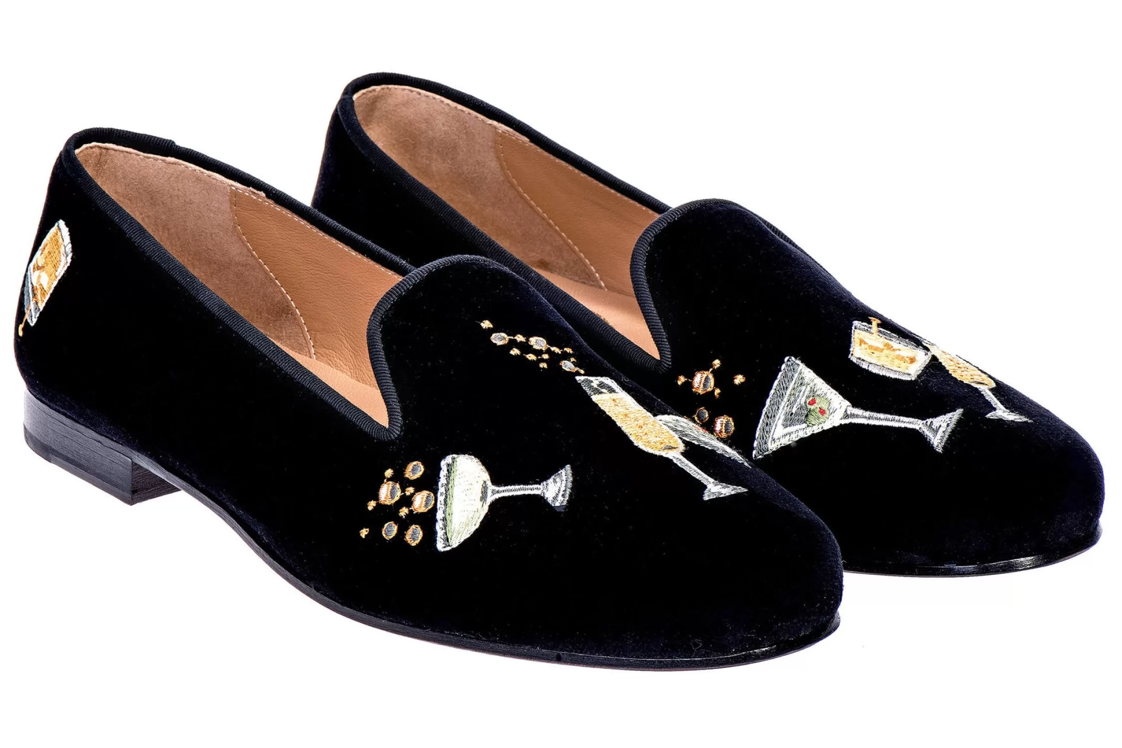 Slipper*Stubbs & Wootton Celebrate Velvet Slipper (Women) Black