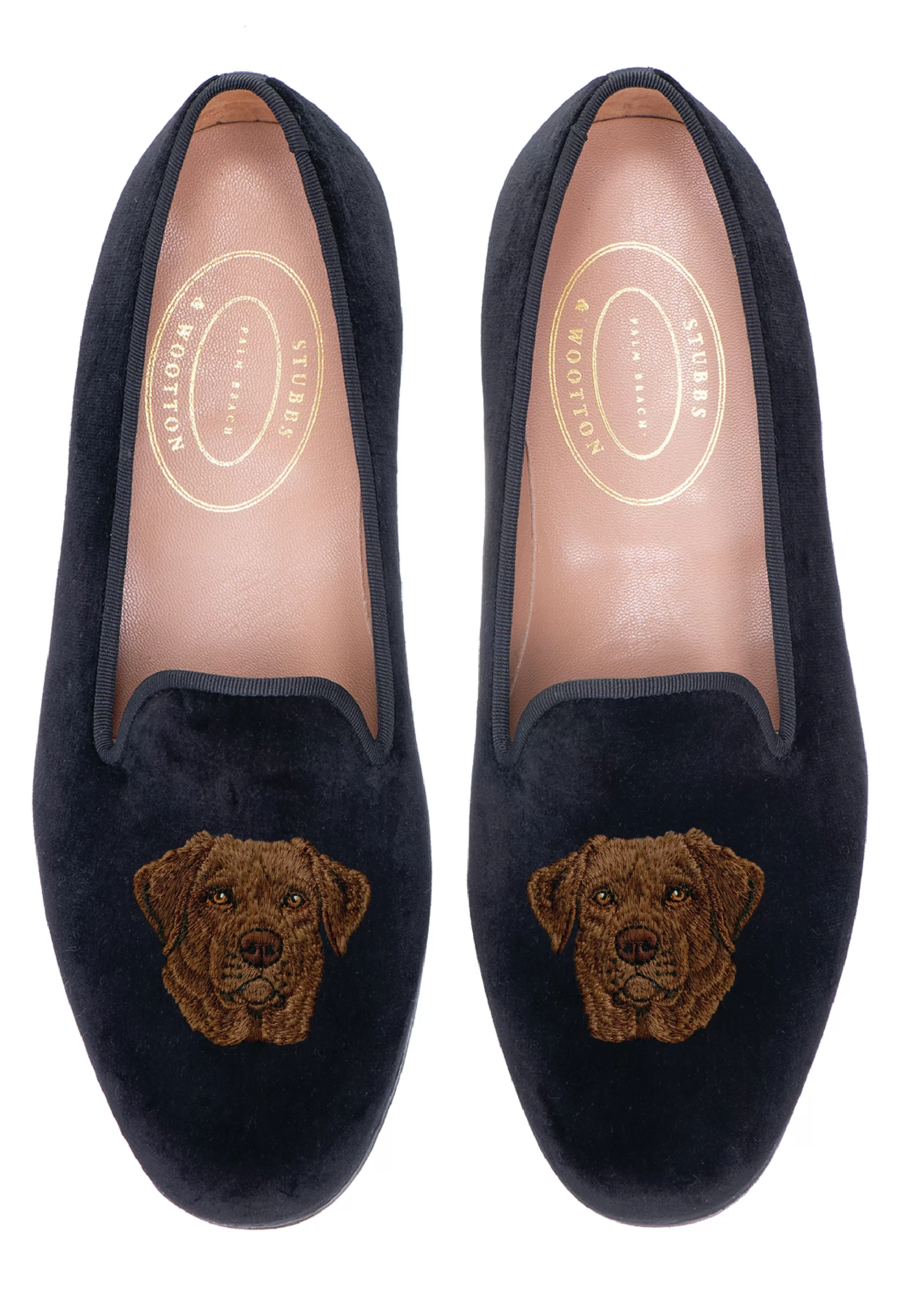 Slipper*Stubbs & Wootton Chocolate Lab (Men) Black