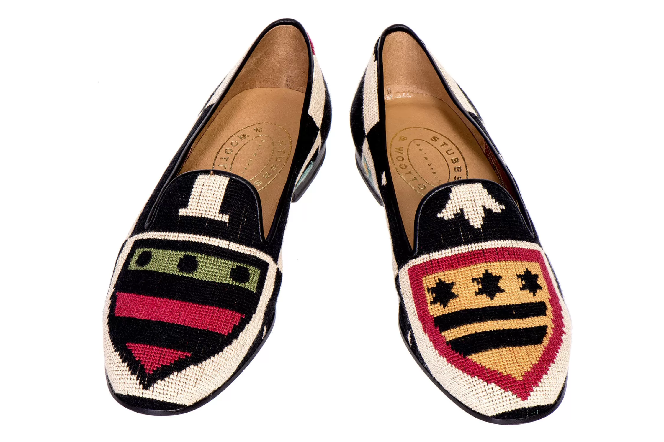 Slipper*Stubbs & Wootton Crest Needlepoint Slipper (Men) Color
