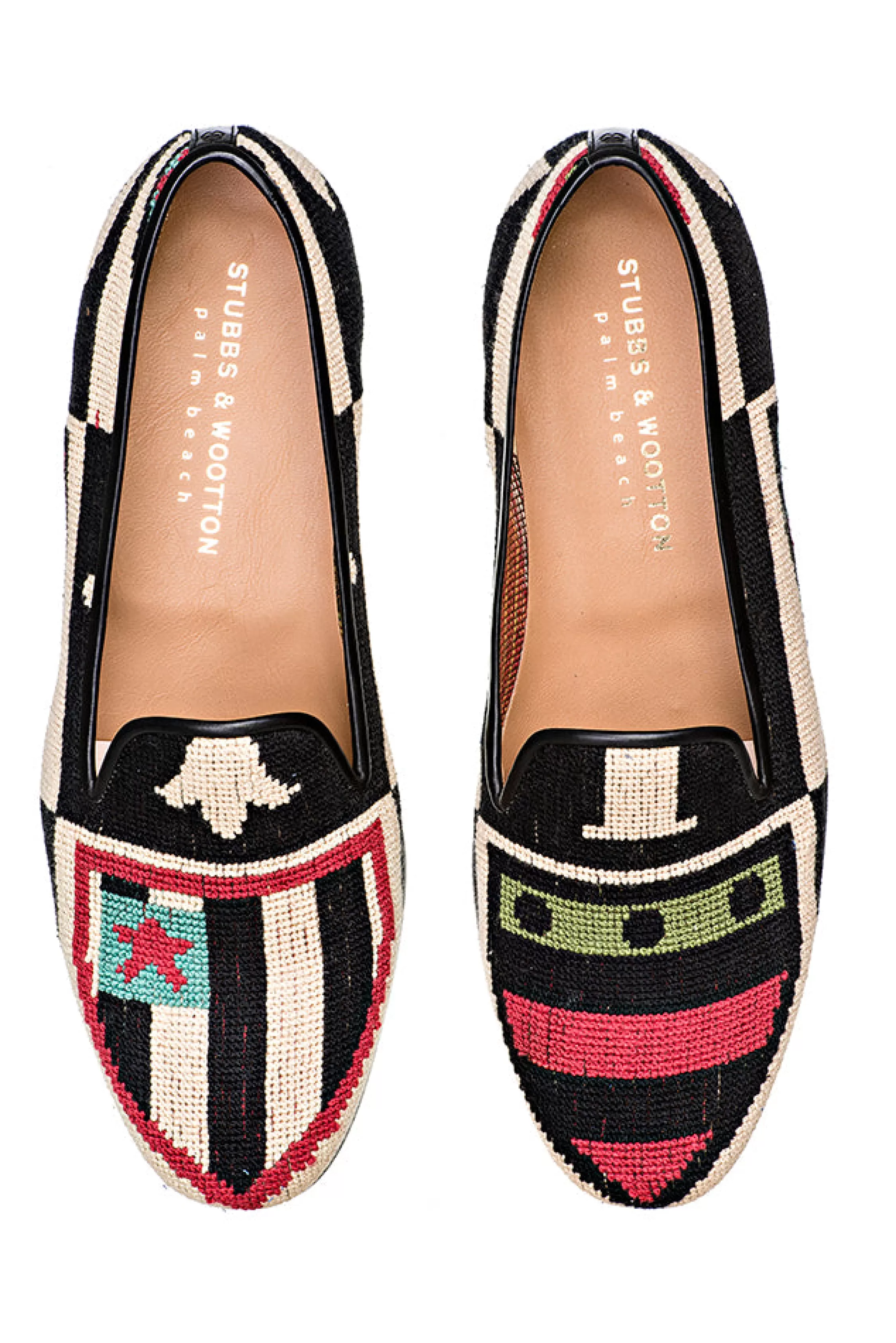 Slipper*Stubbs & Wootton Crest Needlepoint Slipper (Women) Color