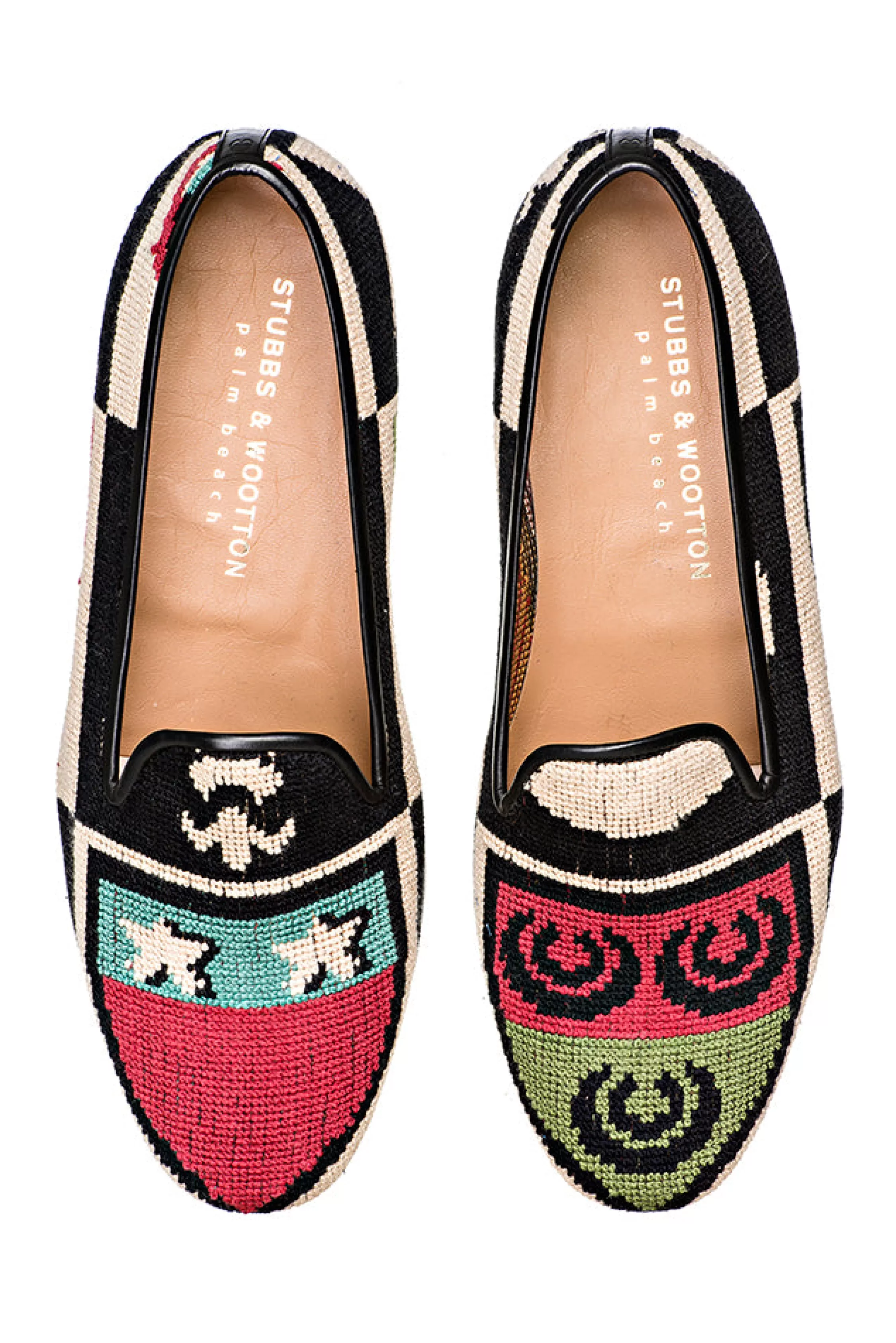 Slipper*Stubbs & Wootton Crest Needlepoint Slipper (Women) Color