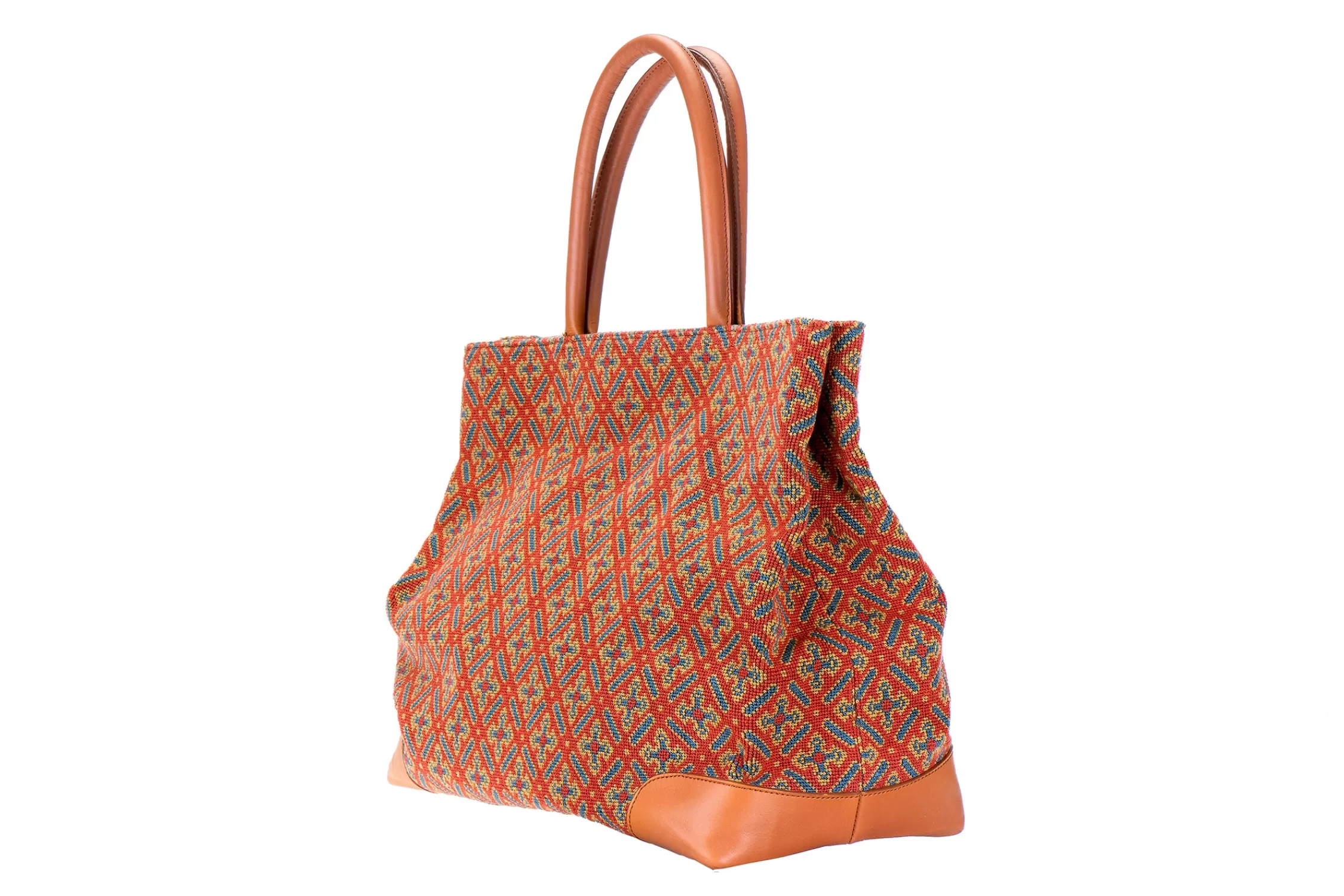 Totes*Stubbs & Wootton Cuenca Needlepoint Tote Red