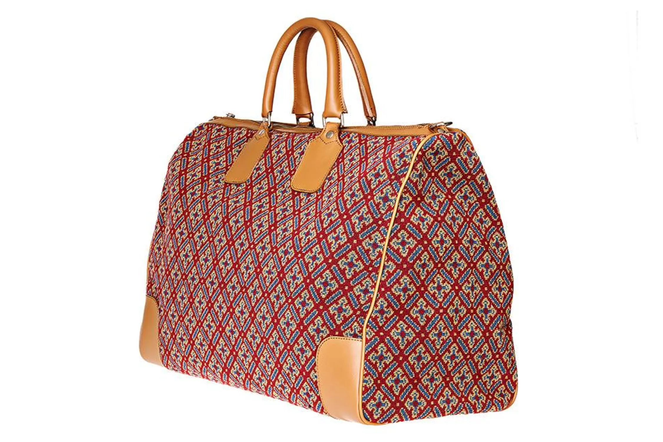 Weekenders*Stubbs & Wootton Cuenca Needlepoint Weekender Red