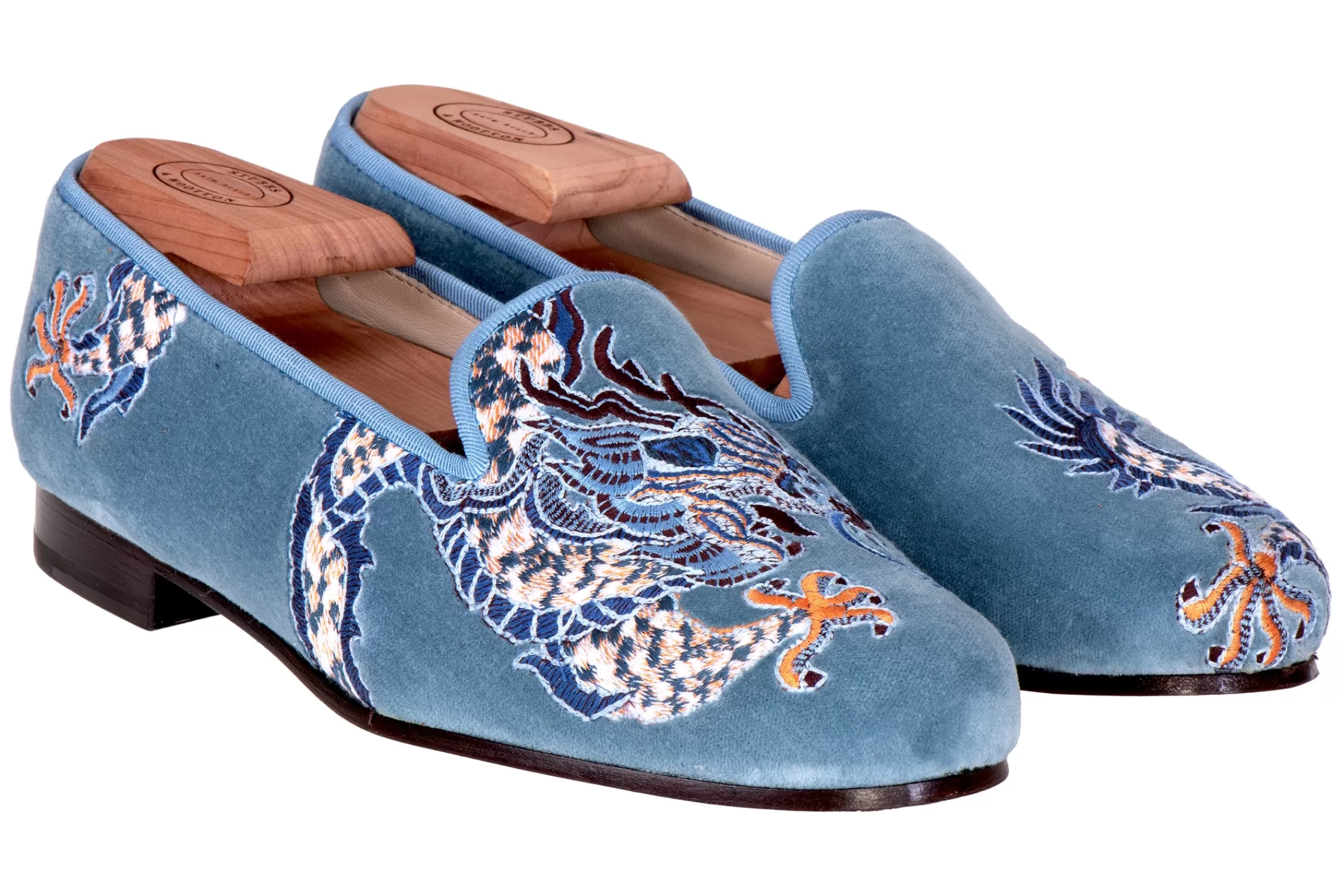 Slipper*Stubbs & Wootton Emperor Sky (Women) Blue