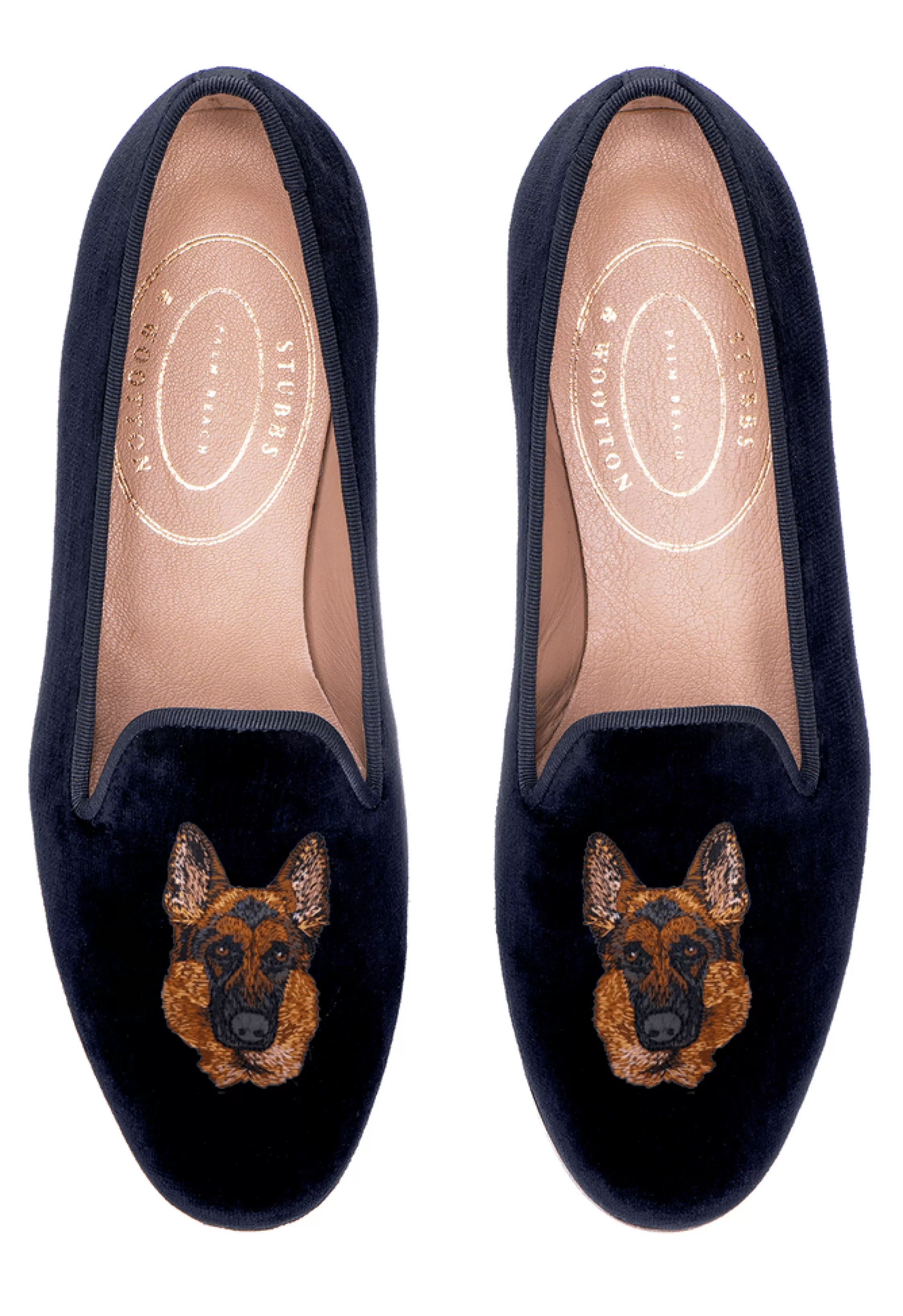 Slipper*Stubbs & Wootton German Shepherd (Women) Black