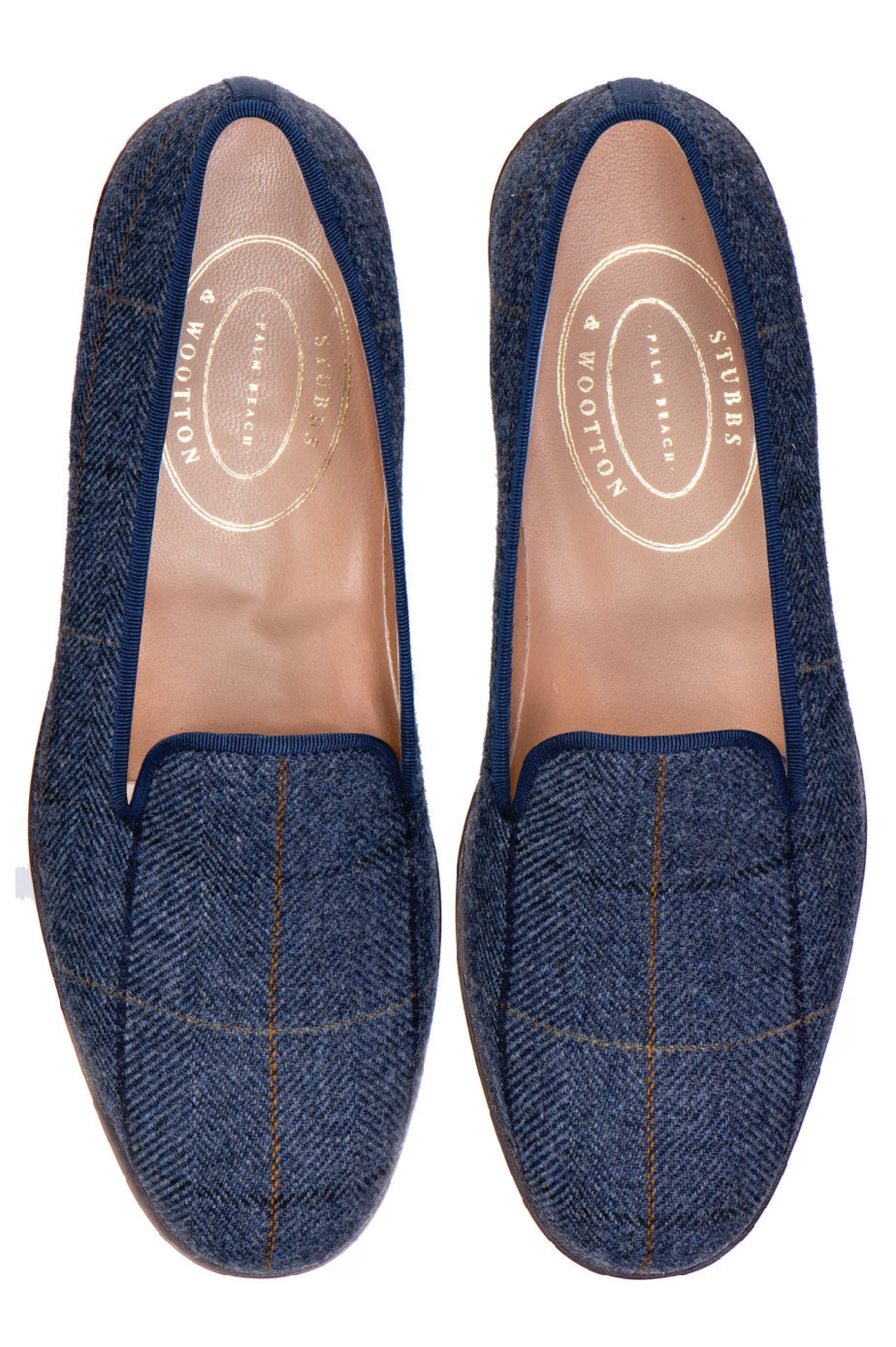 Slipper*Stubbs & Wootton Glenshire (Men) Navy