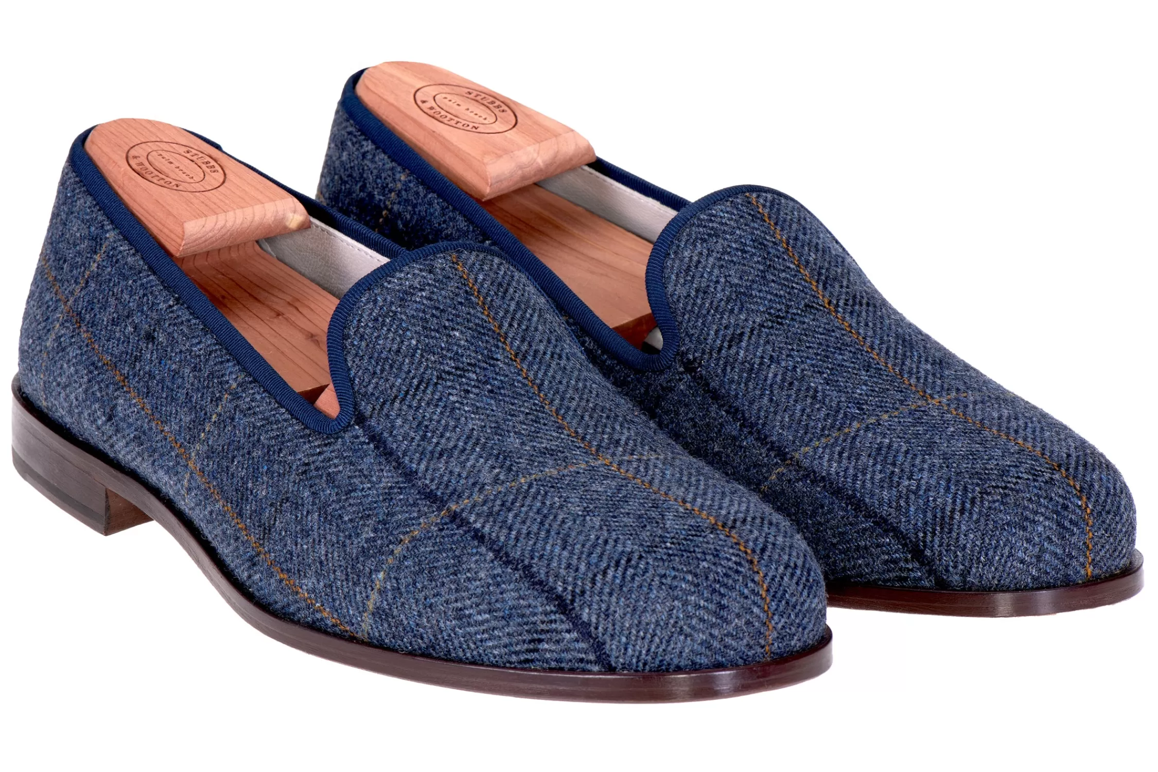 Slipper*Stubbs & Wootton Glenshire (Men) Navy