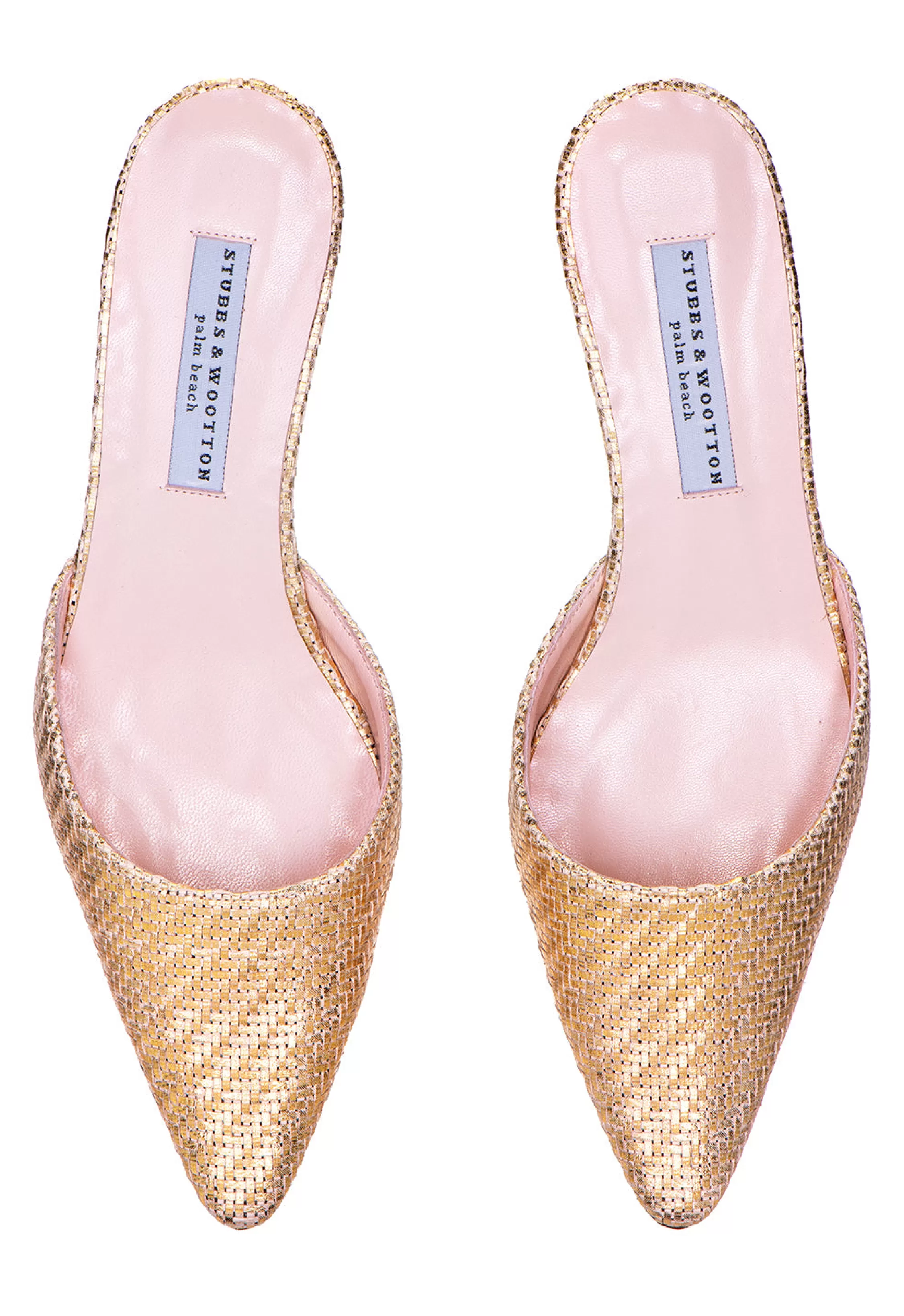 Heel*Stubbs & Wootton Raffia Greta Gold