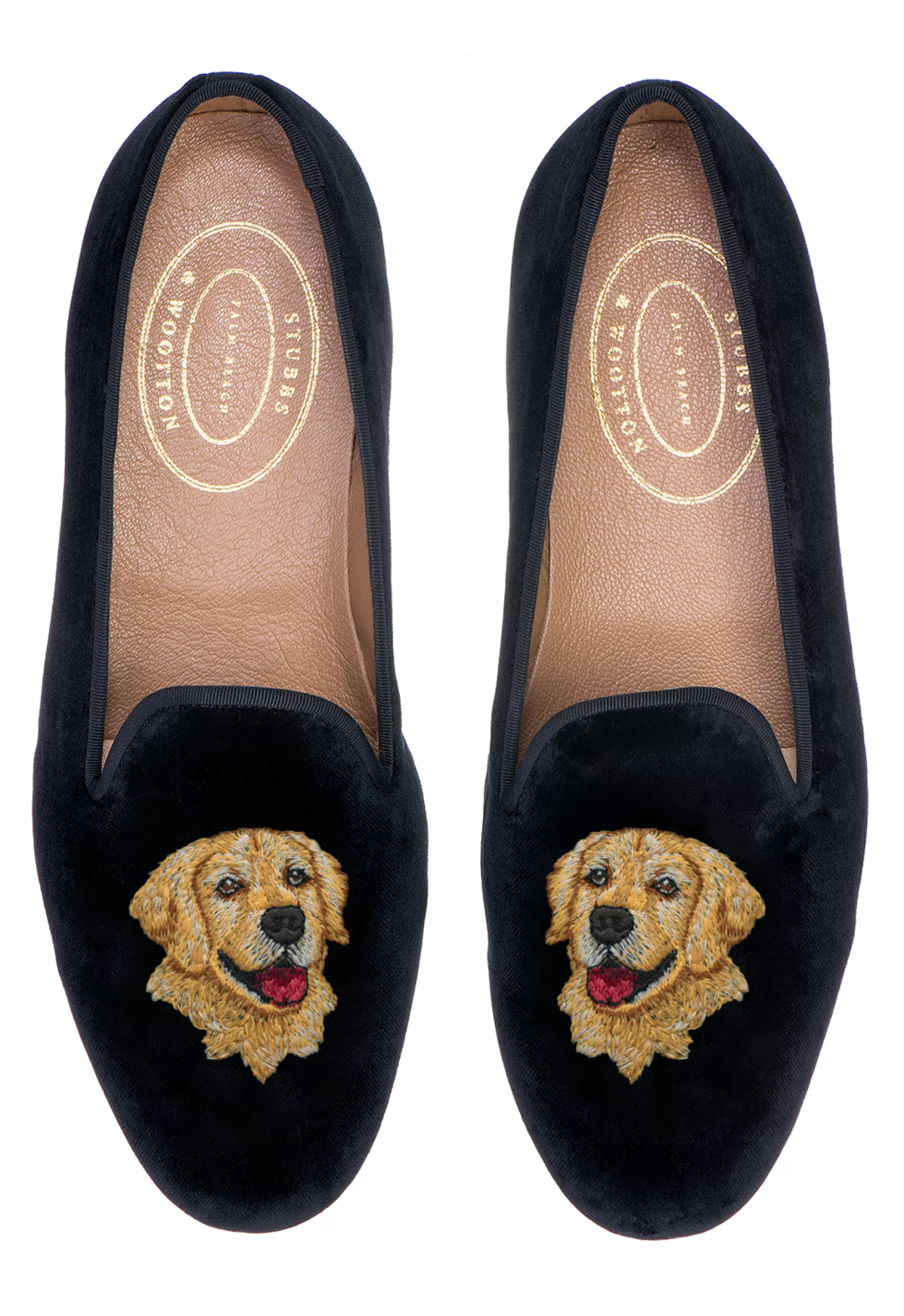 Slipper*Stubbs & Wootton Golden Retriever (Women) Black