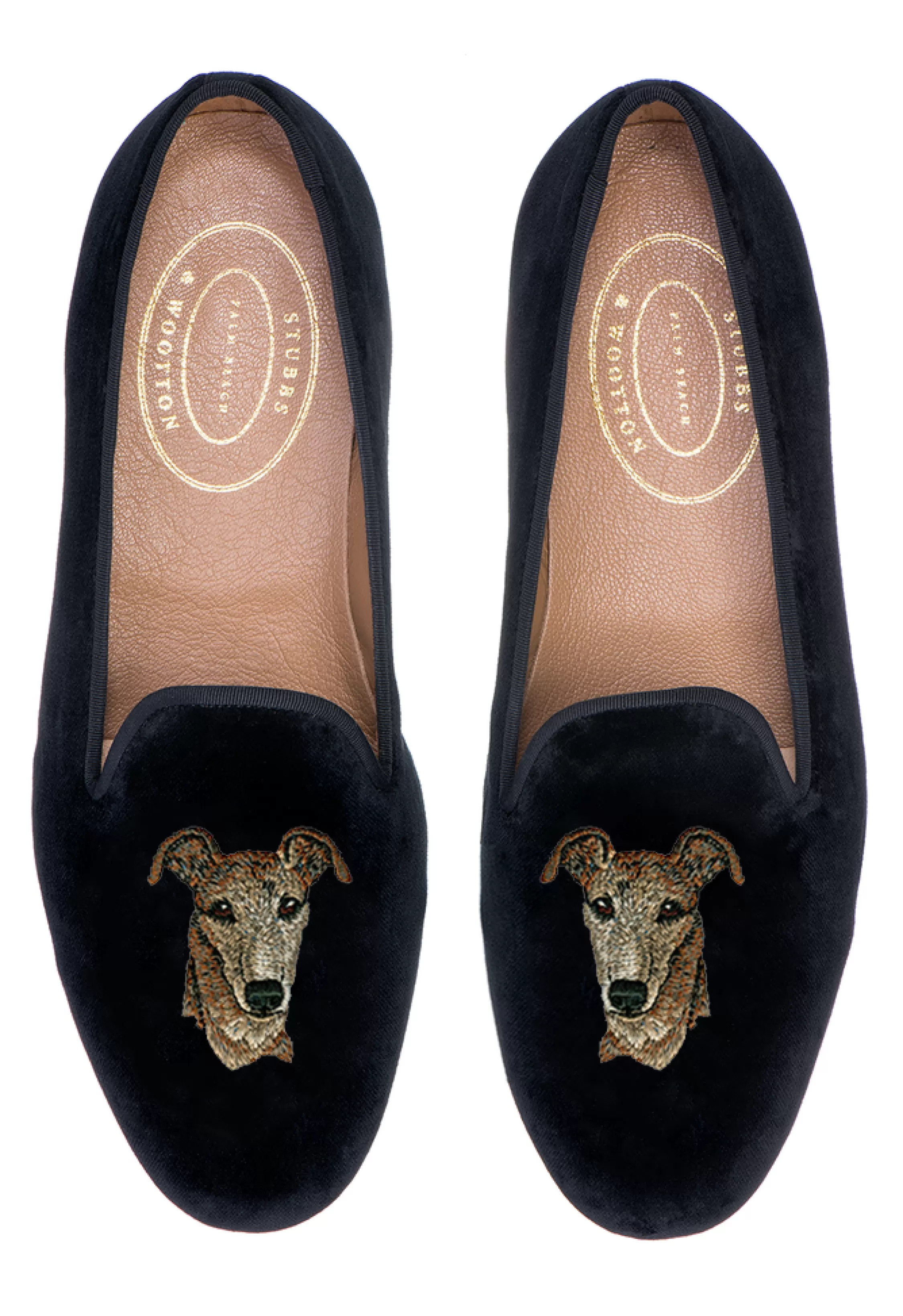 Slipper*Stubbs & Wootton Greyhound (Men) Black