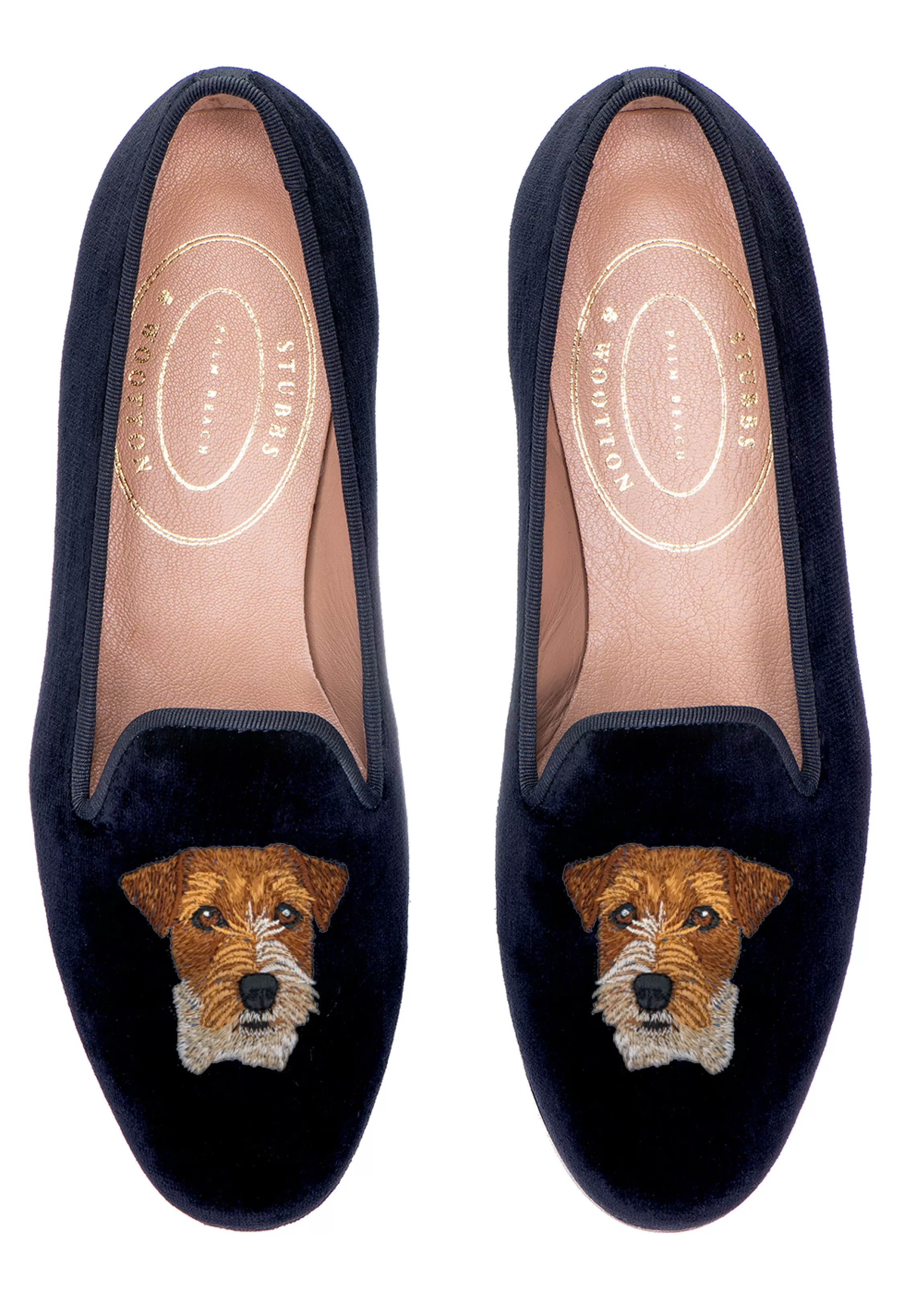 Slipper*Stubbs & Wootton Jack Russell (Men) Black