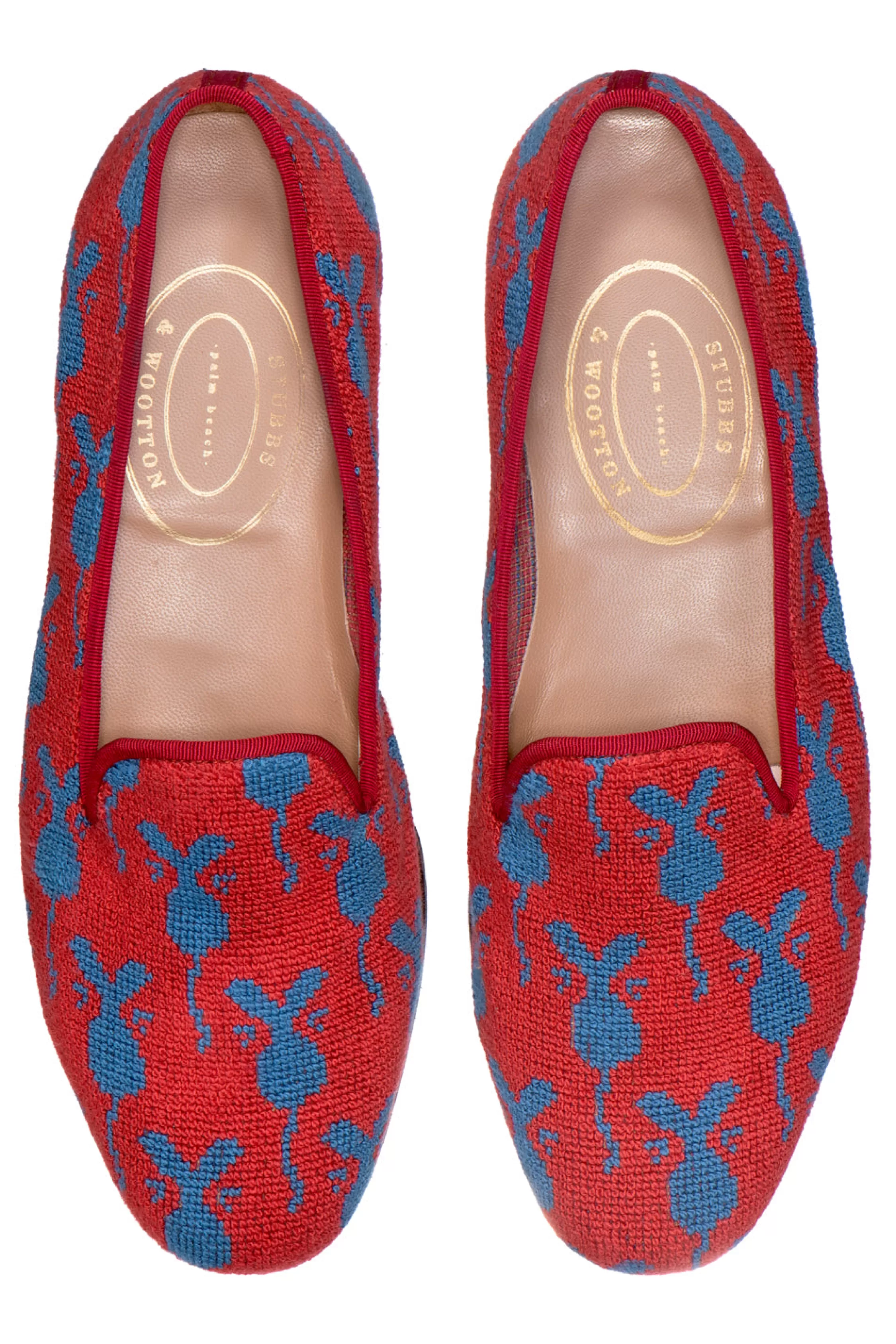 Slipper*Stubbs & Wootton Jerry Crimson (Men) Red