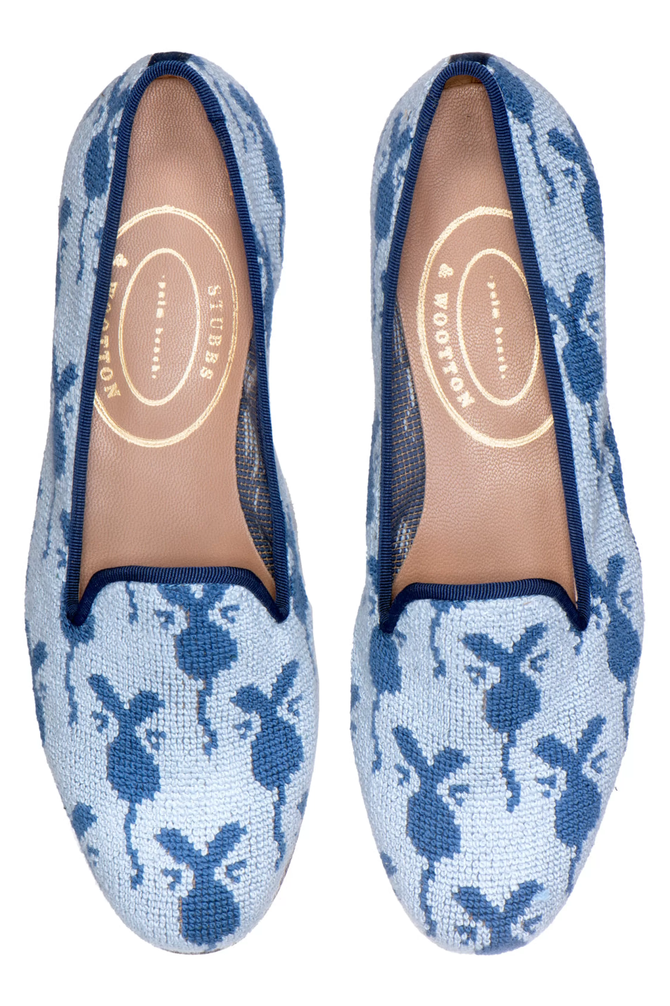 Slipper*Stubbs & Wootton Jerry Ink (Women) Blue