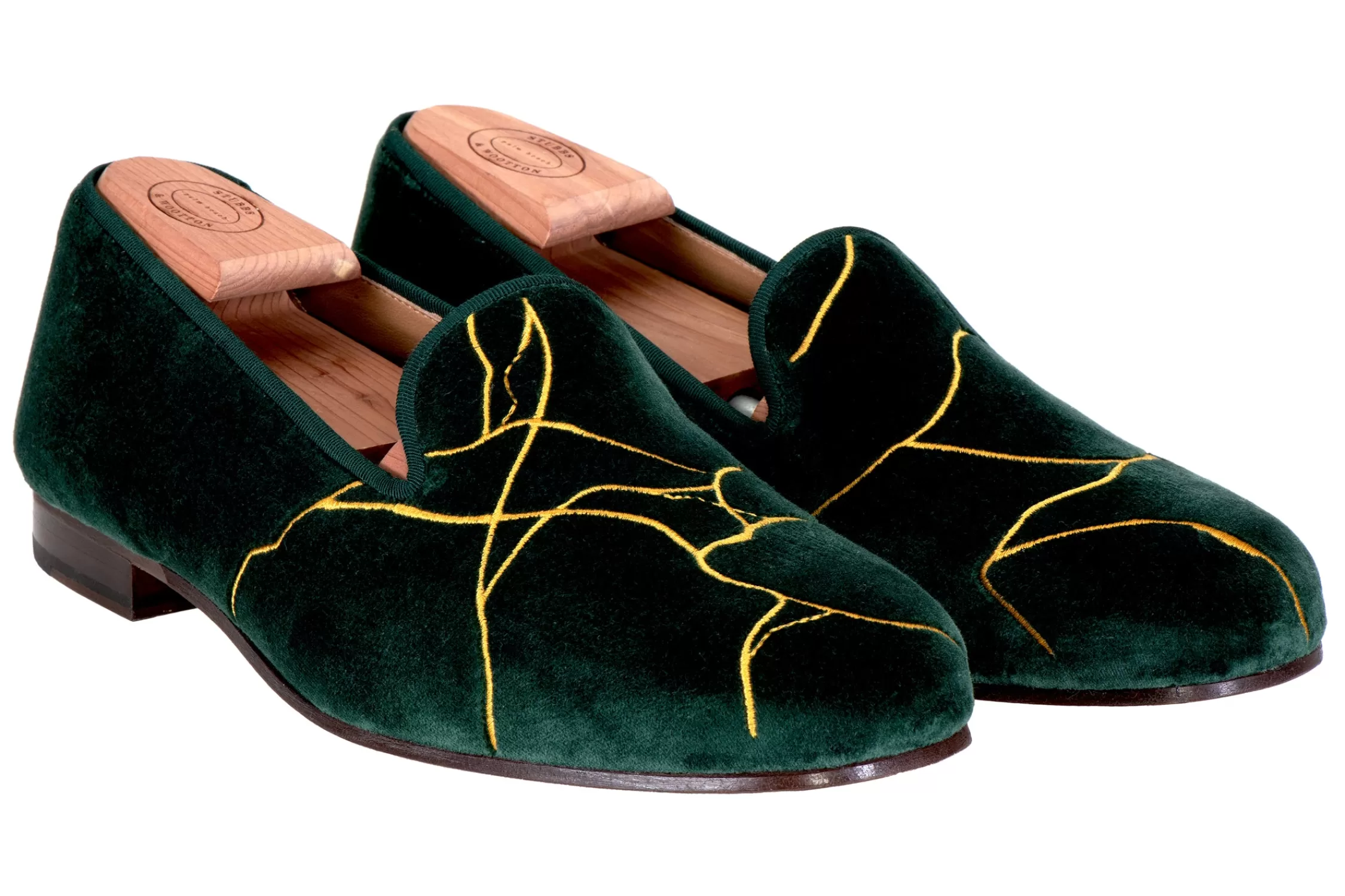 Slipper*Stubbs & Wootton Kintsugi Hunter (Men) Green