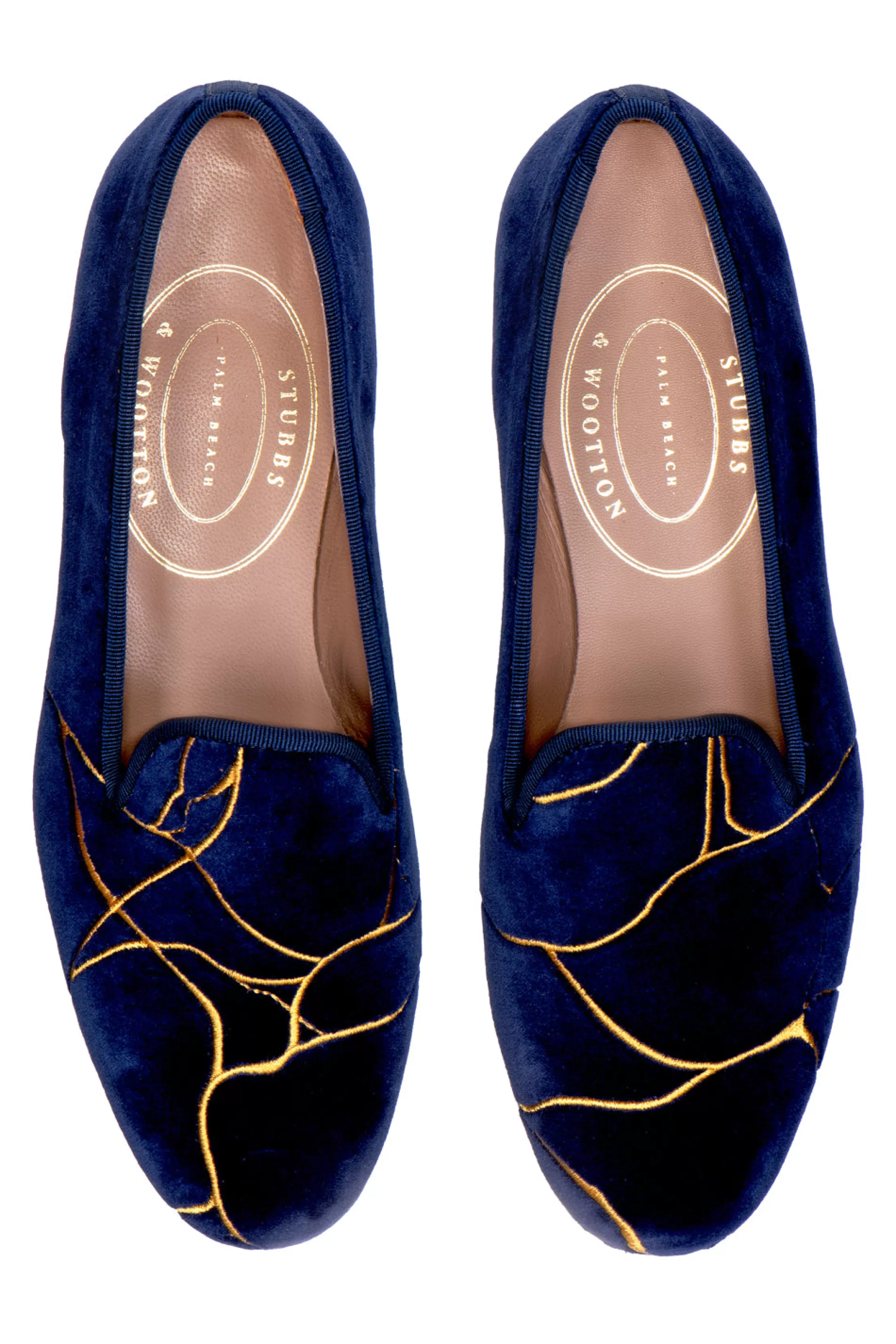 Slipper*Stubbs & Wootton Kintsugi Indigo (Women) Navy