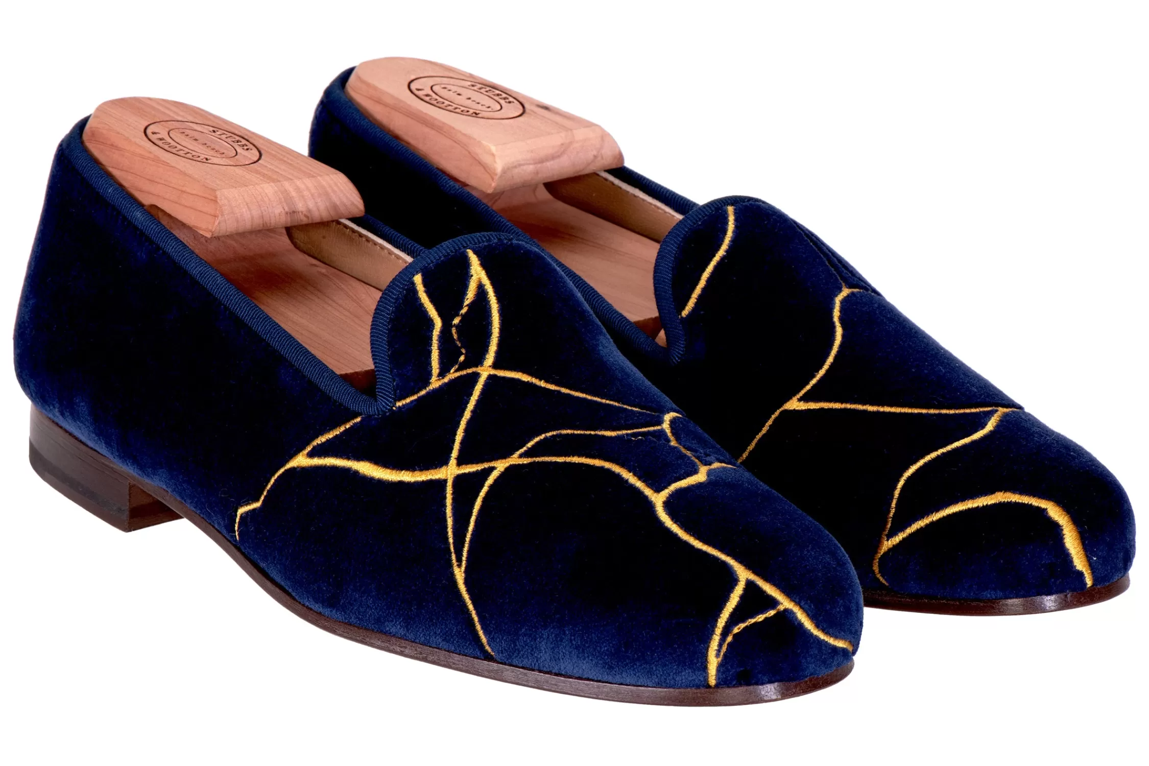 Slipper*Stubbs & Wootton Kintsugi Indigo (Women) Navy