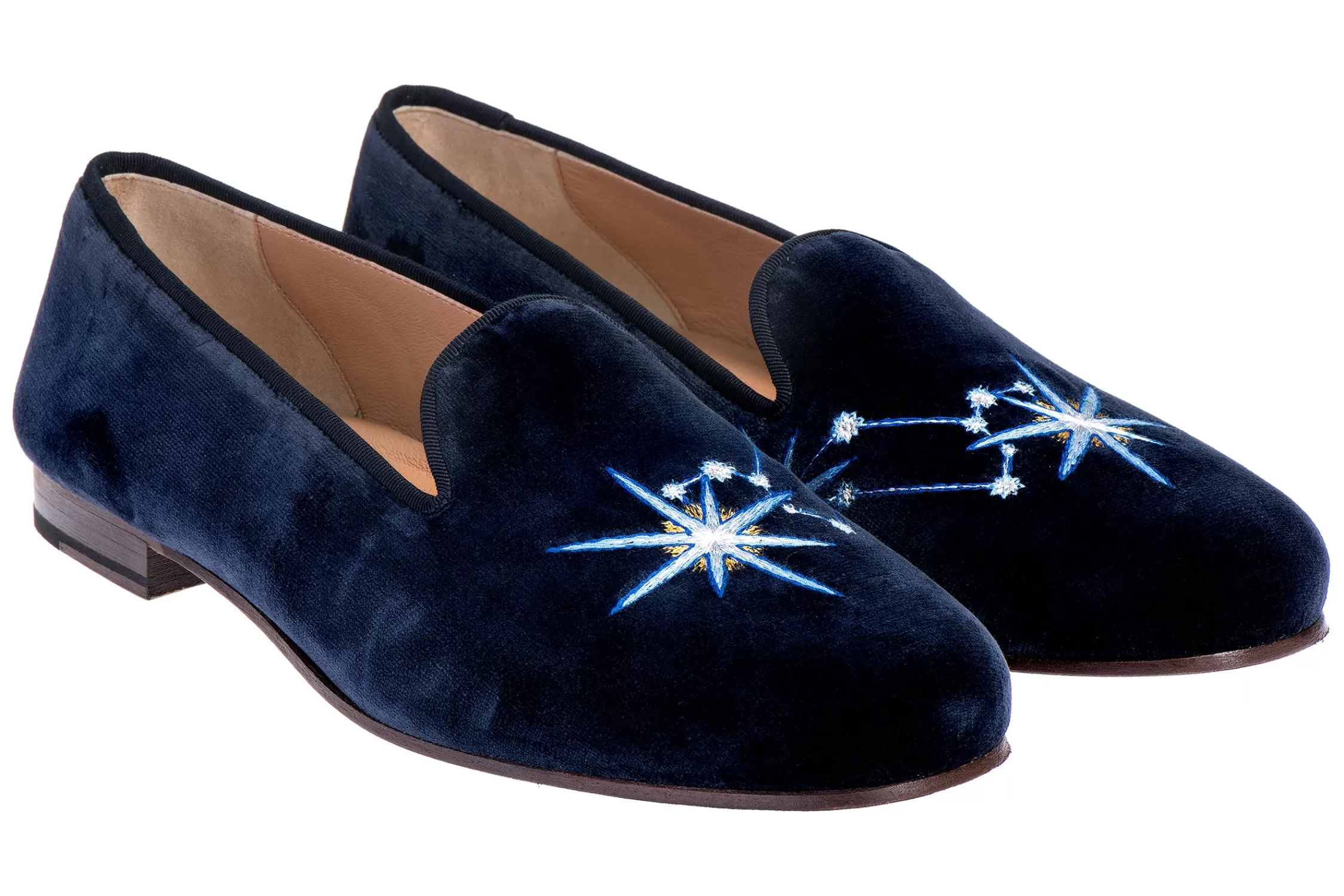 Slipper*Stubbs & Wootton Leo Velvet Slipper (Women) Midnight