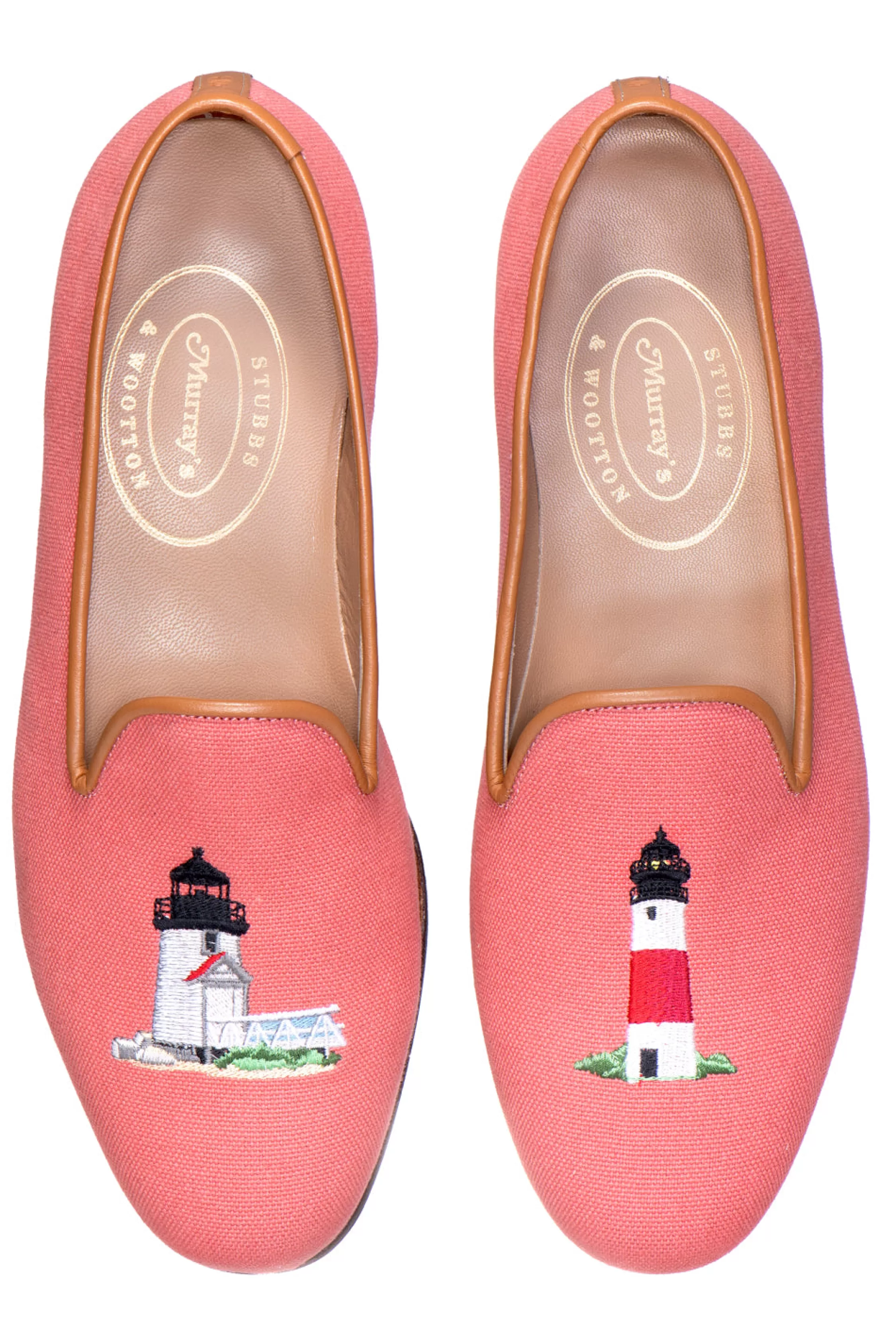 Slipper*Stubbs & Wootton Lighthouse Nantucket Slipper (Men) Red