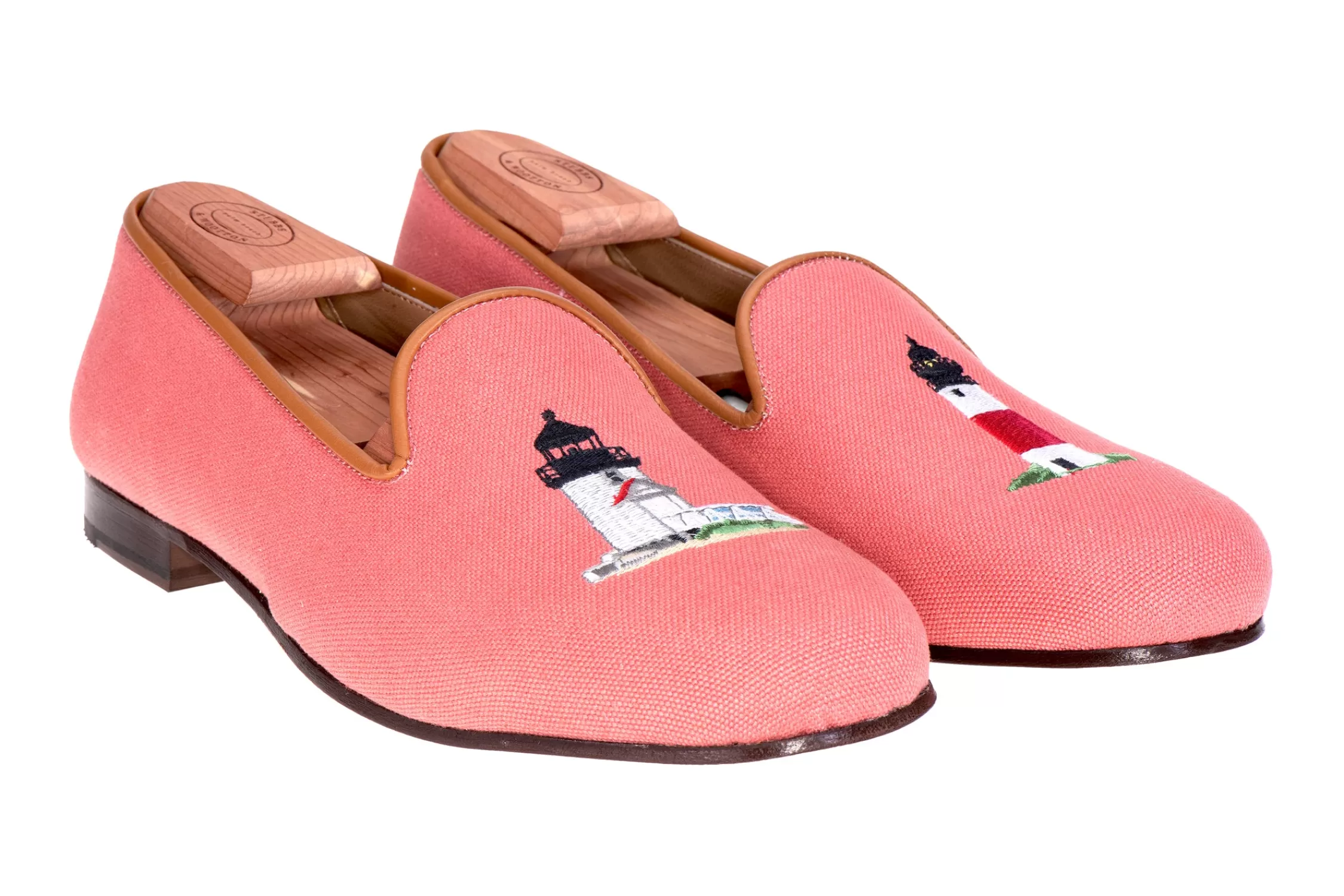 Slipper*Stubbs & Wootton Lighthouse Nantucket Slipper (Women) Red