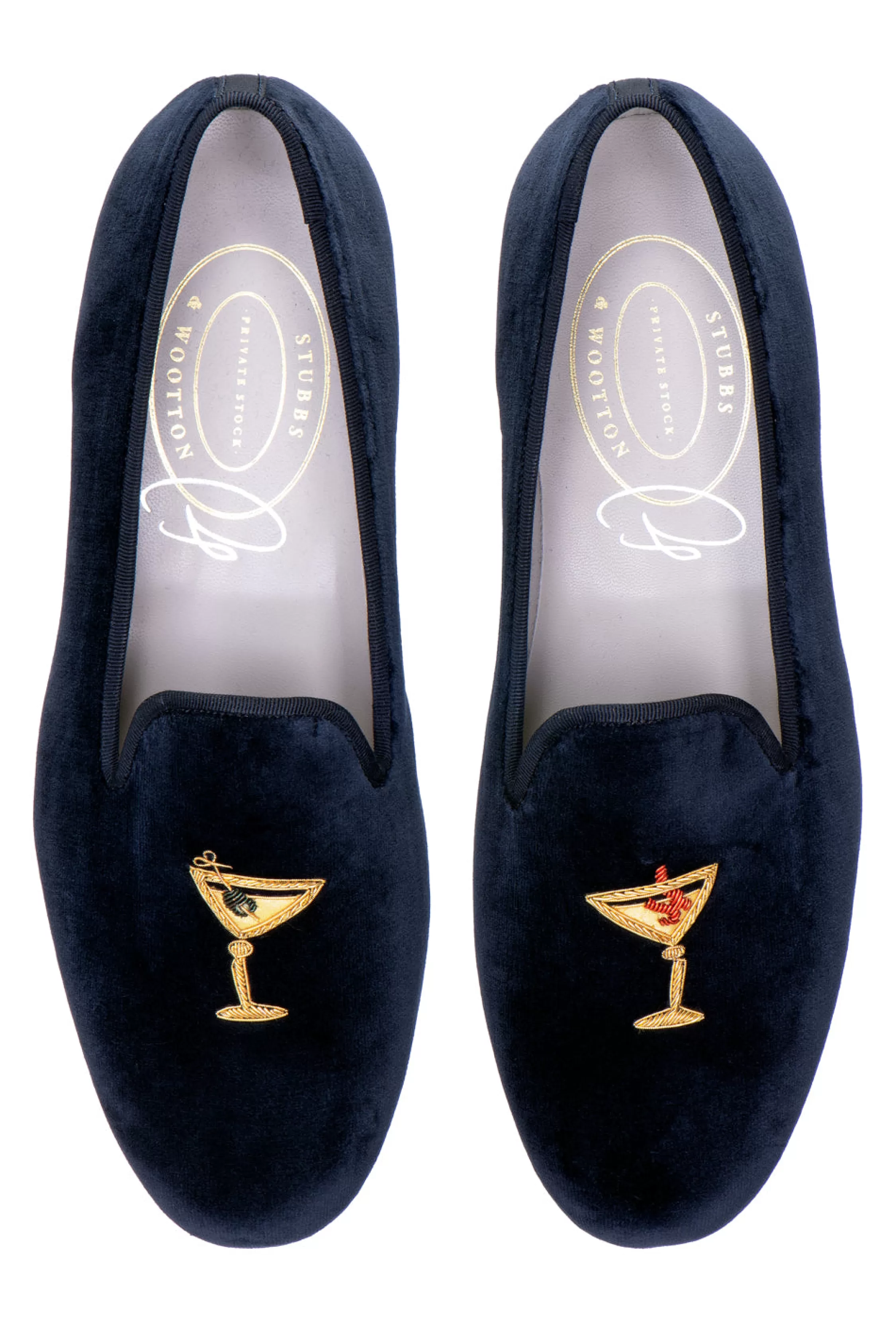 Slipper*Stubbs & Wootton Martini Midnight Private Stock (Men) Navy