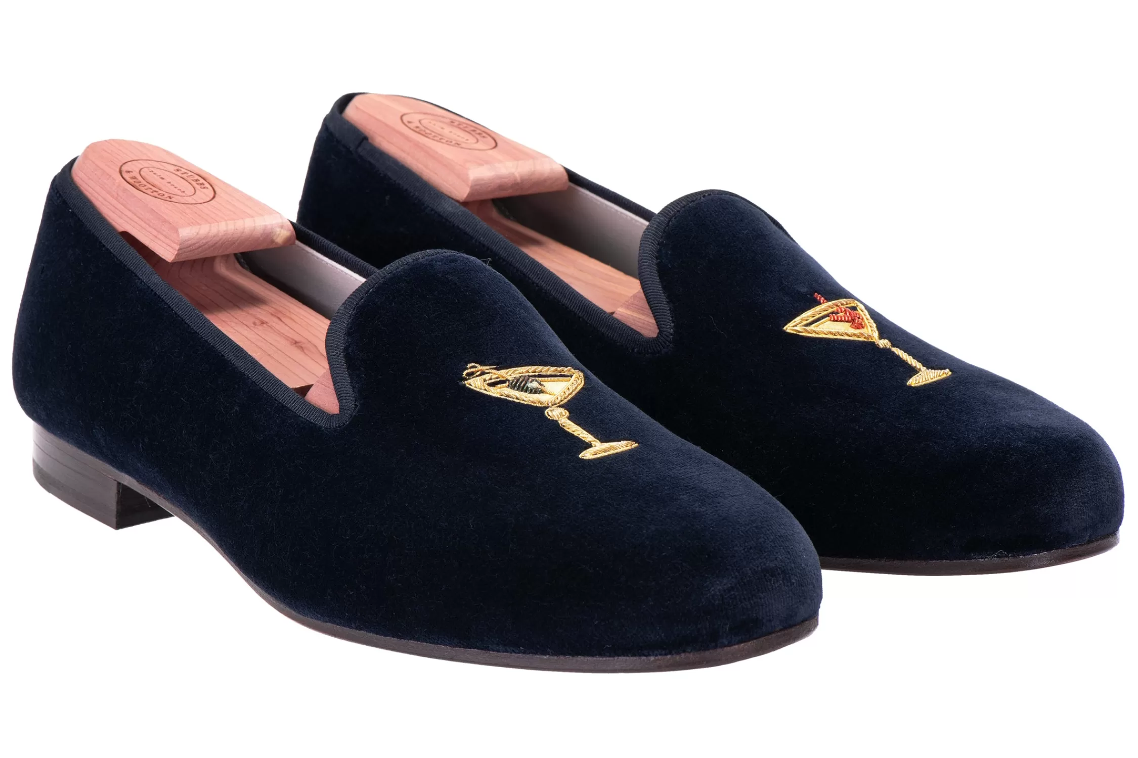 Slipper*Stubbs & Wootton Martini Midnight Private Stock (Men) Navy