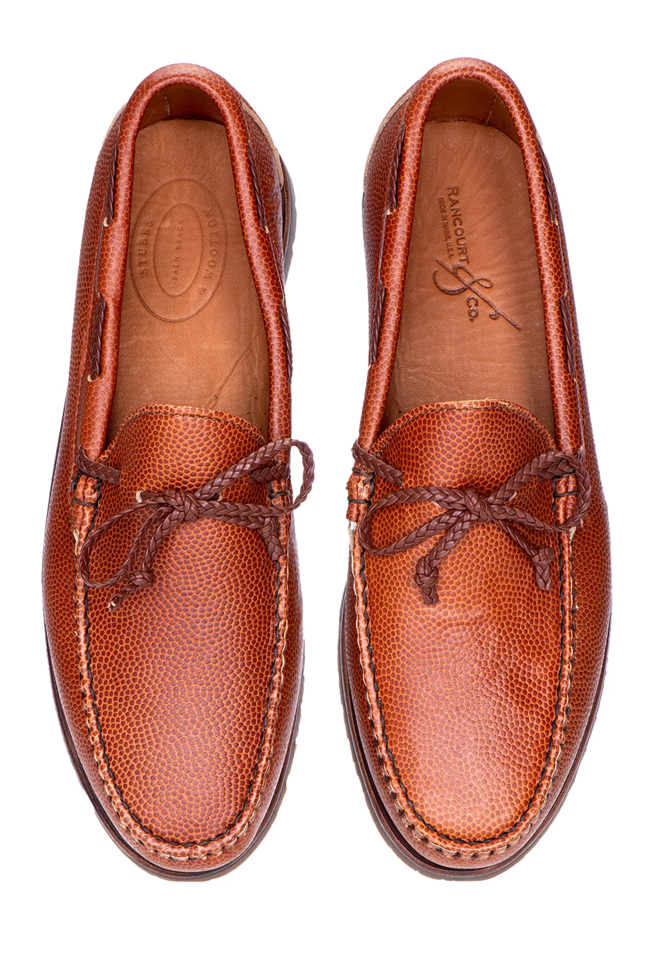 Boat*Stubbs & Wootton Merritt Football Boat Shoe (Wide) Brown