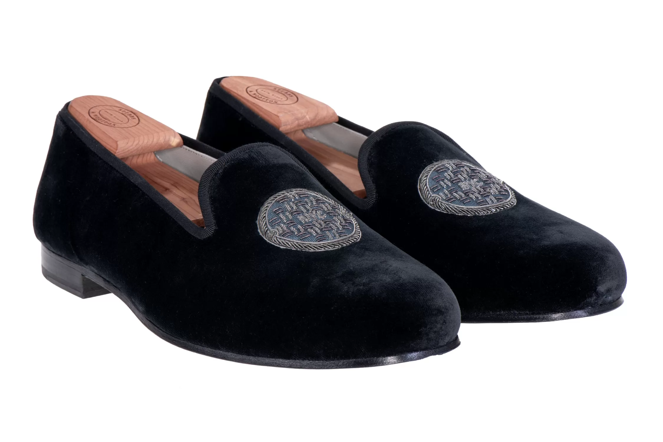 Slipper*Stubbs & Wootton Metropolis Noir Private Stock (Women) Black