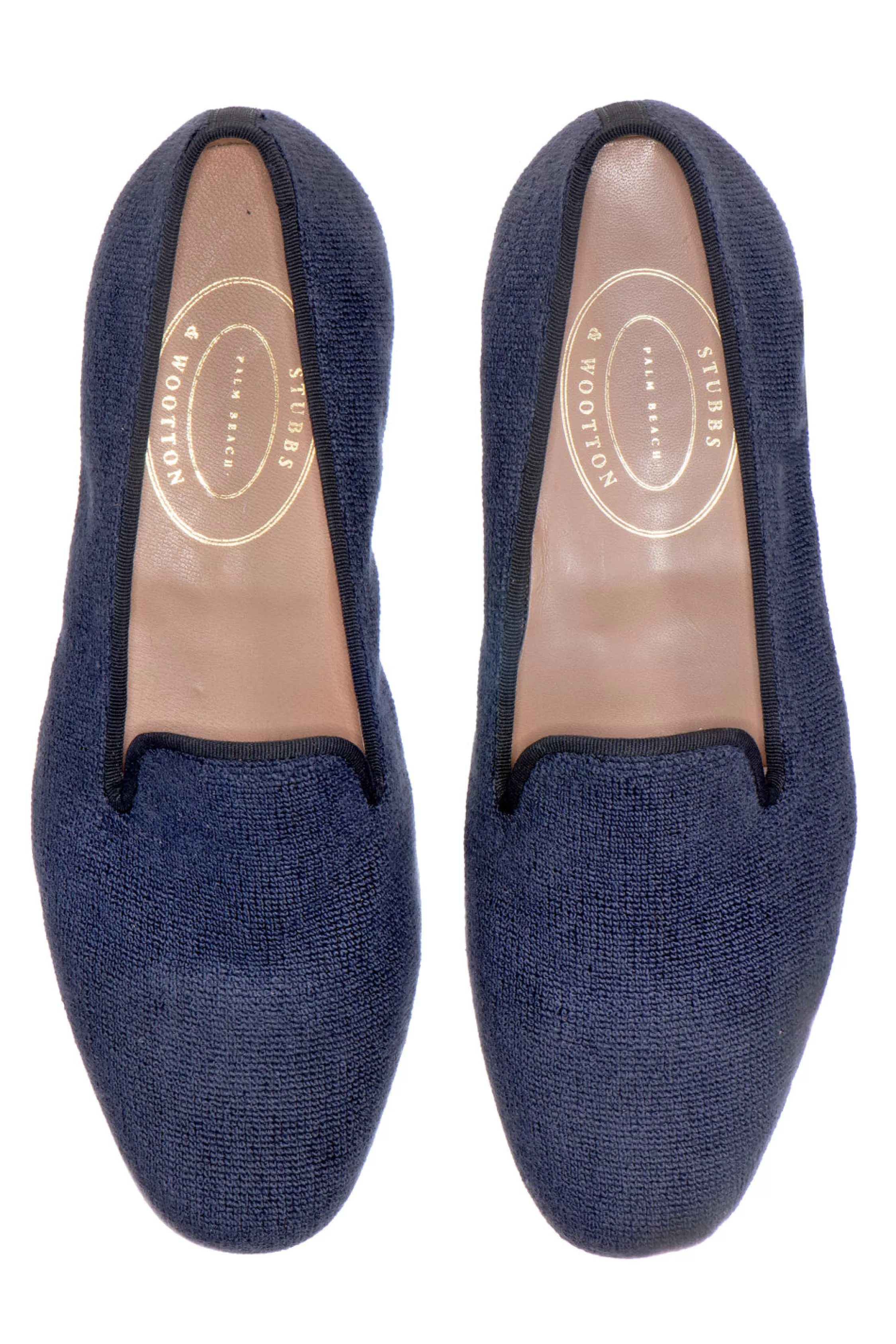 Slipper*Stubbs & Wootton Needlepoint Slipper (Women) Navy