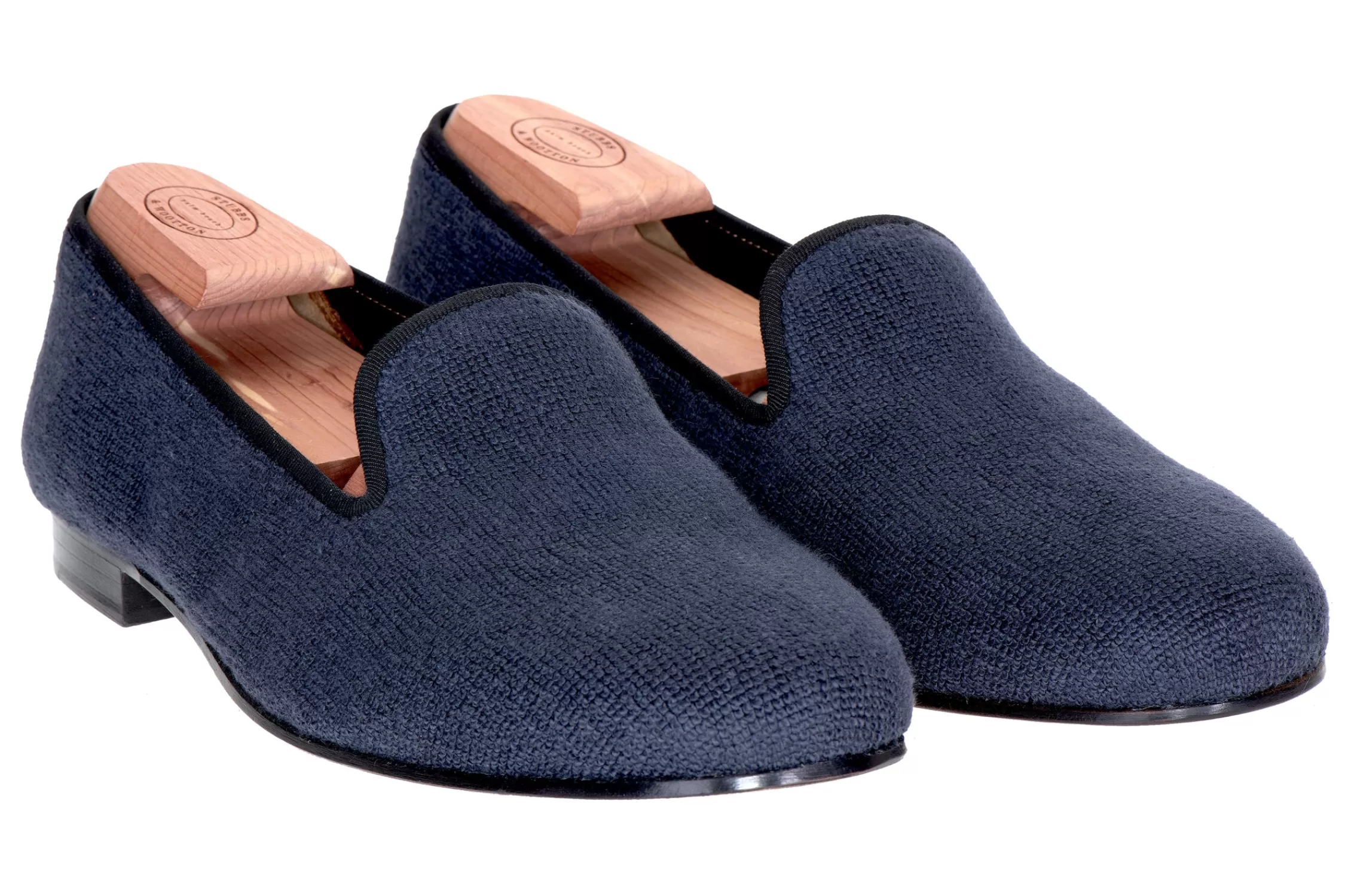 Slipper*Stubbs & Wootton Needlepoint Slipper (Women) Navy