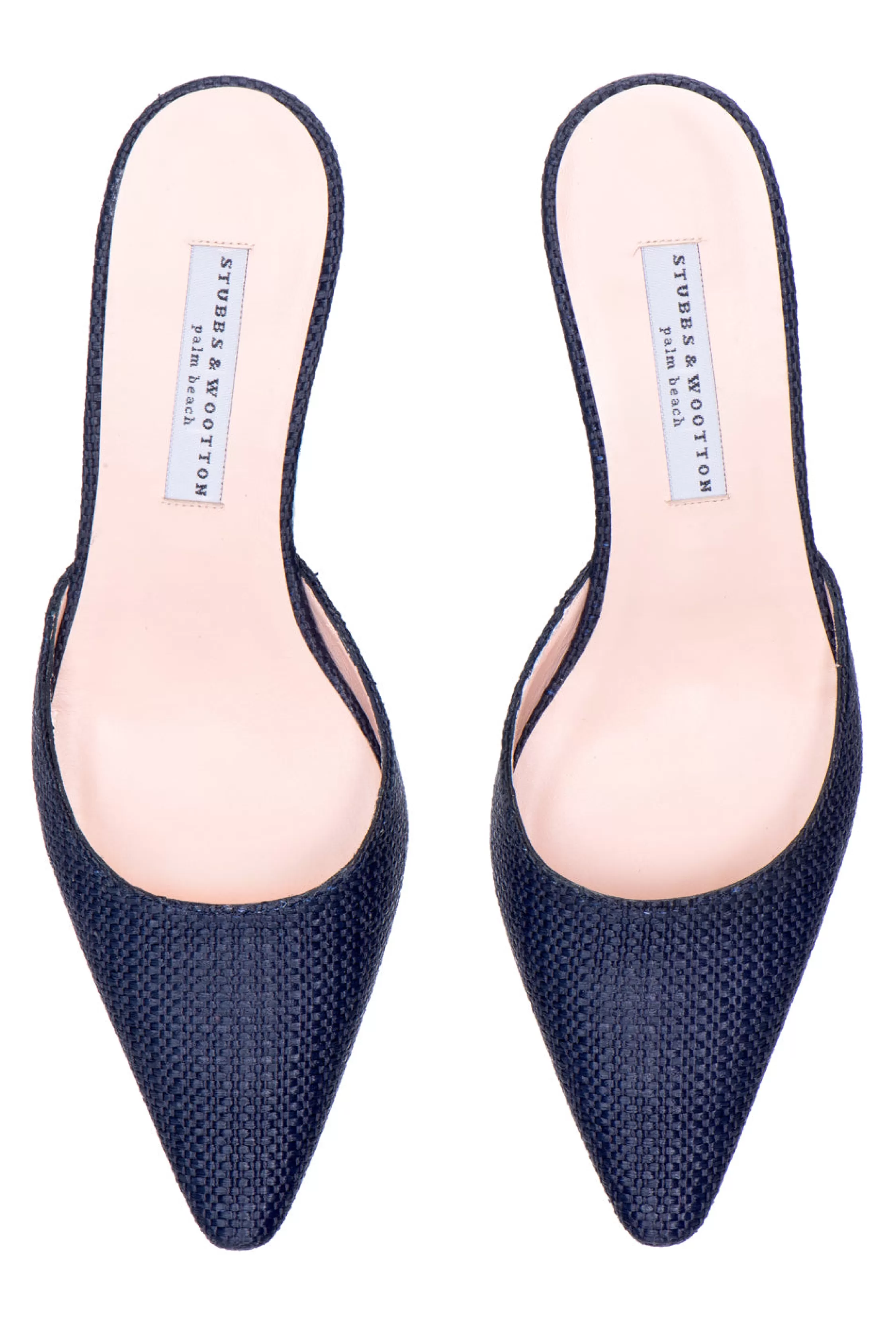 Heel*Stubbs & Wootton Raffia Greta Navy