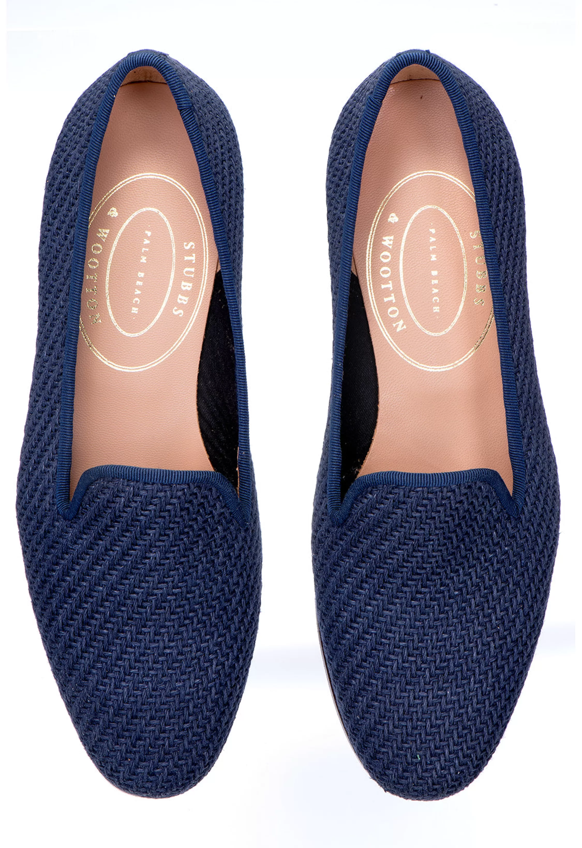 Slipper*Stubbs & Wootton Sisal Slipper (Men) Navy