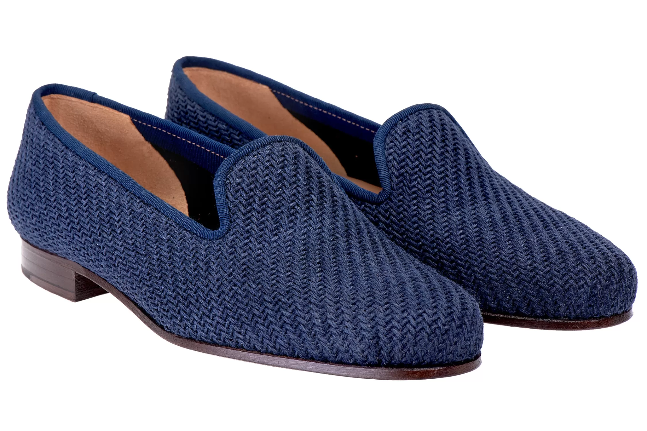 Slipper*Stubbs & Wootton Sisal Slipper (Men) Navy