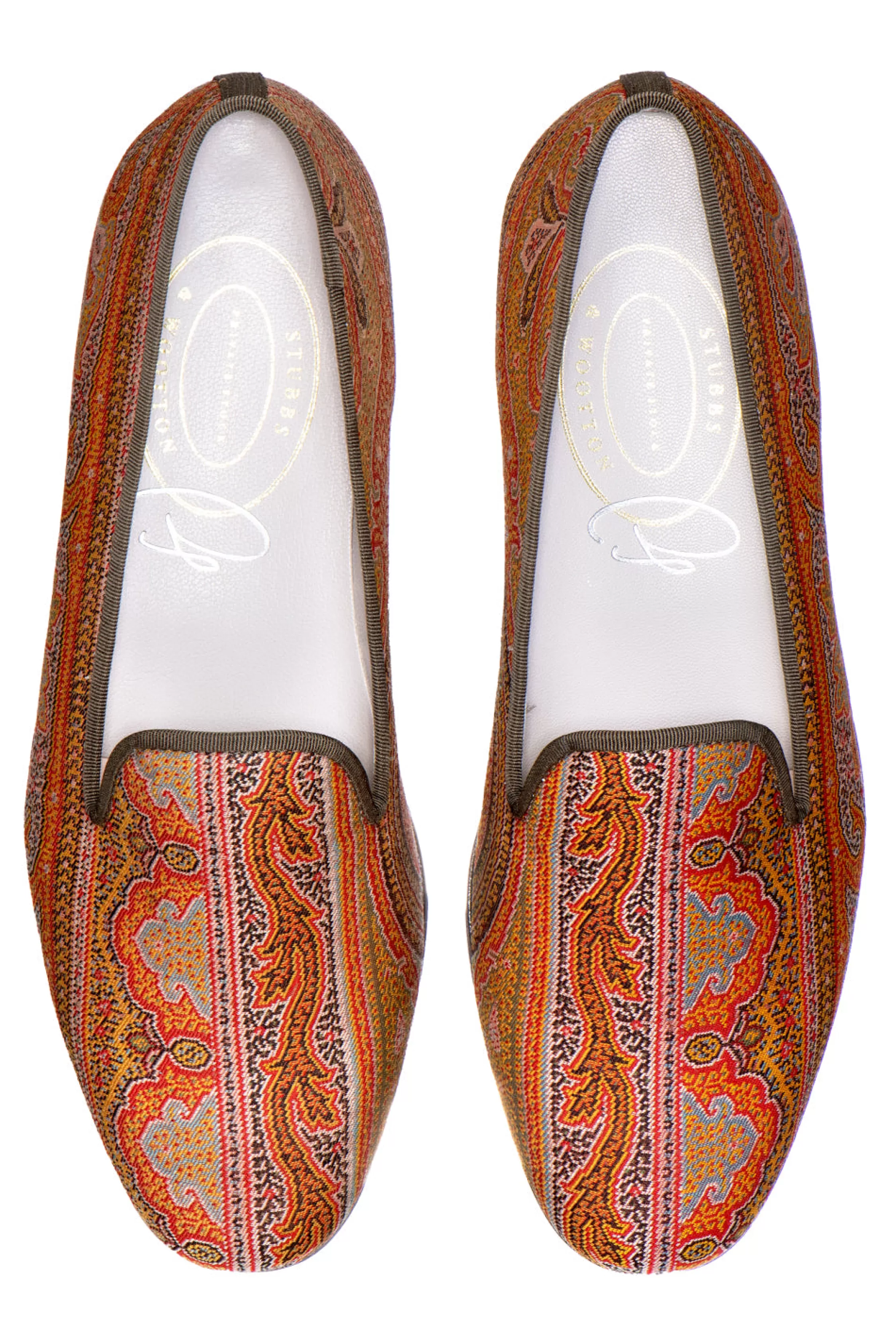 Slipper*Stubbs & Wootton Shawl Slipper (Men) Paisley