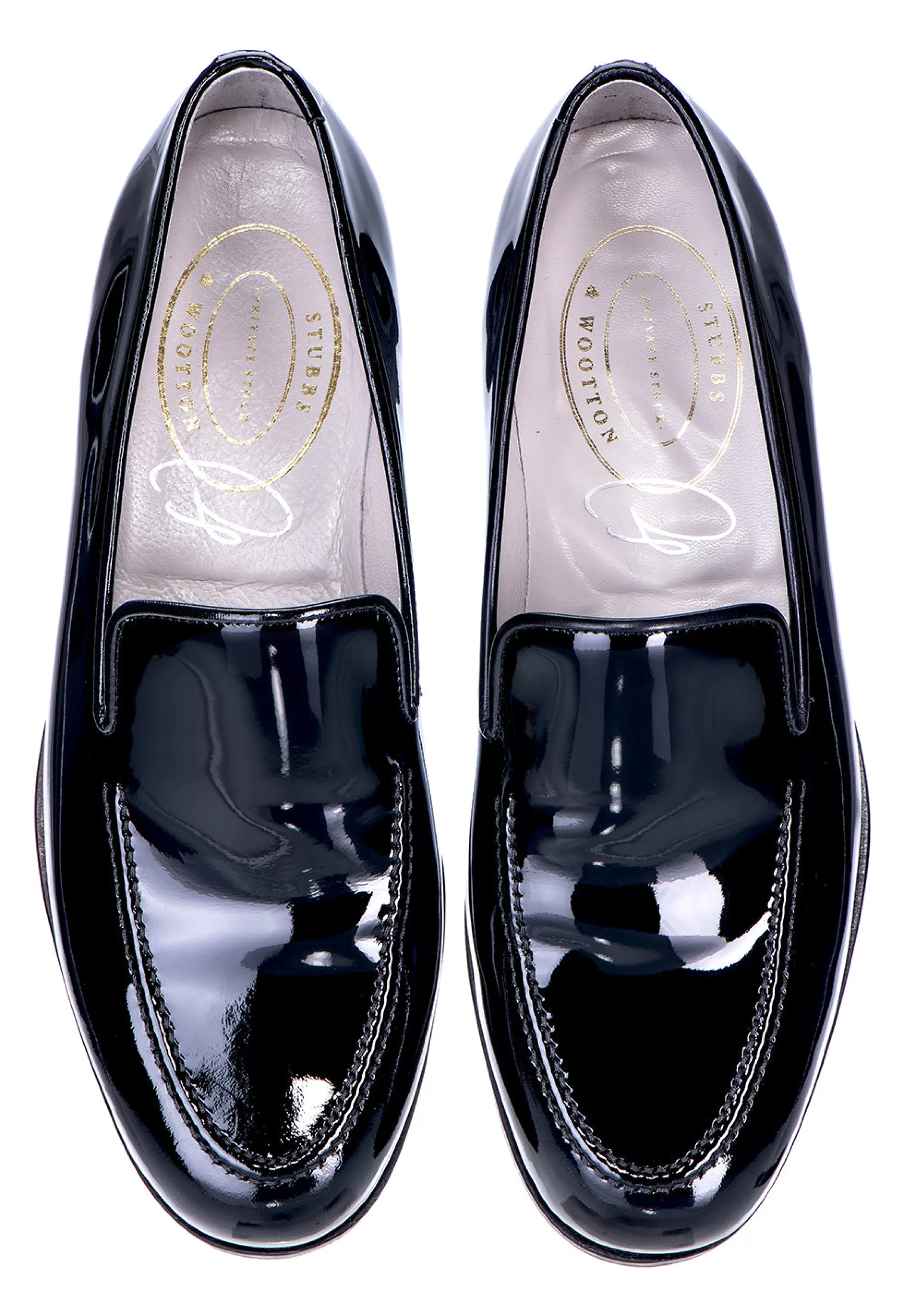 Venetian*Stubbs & Wootton Patent Leather Venetian (Men) Black