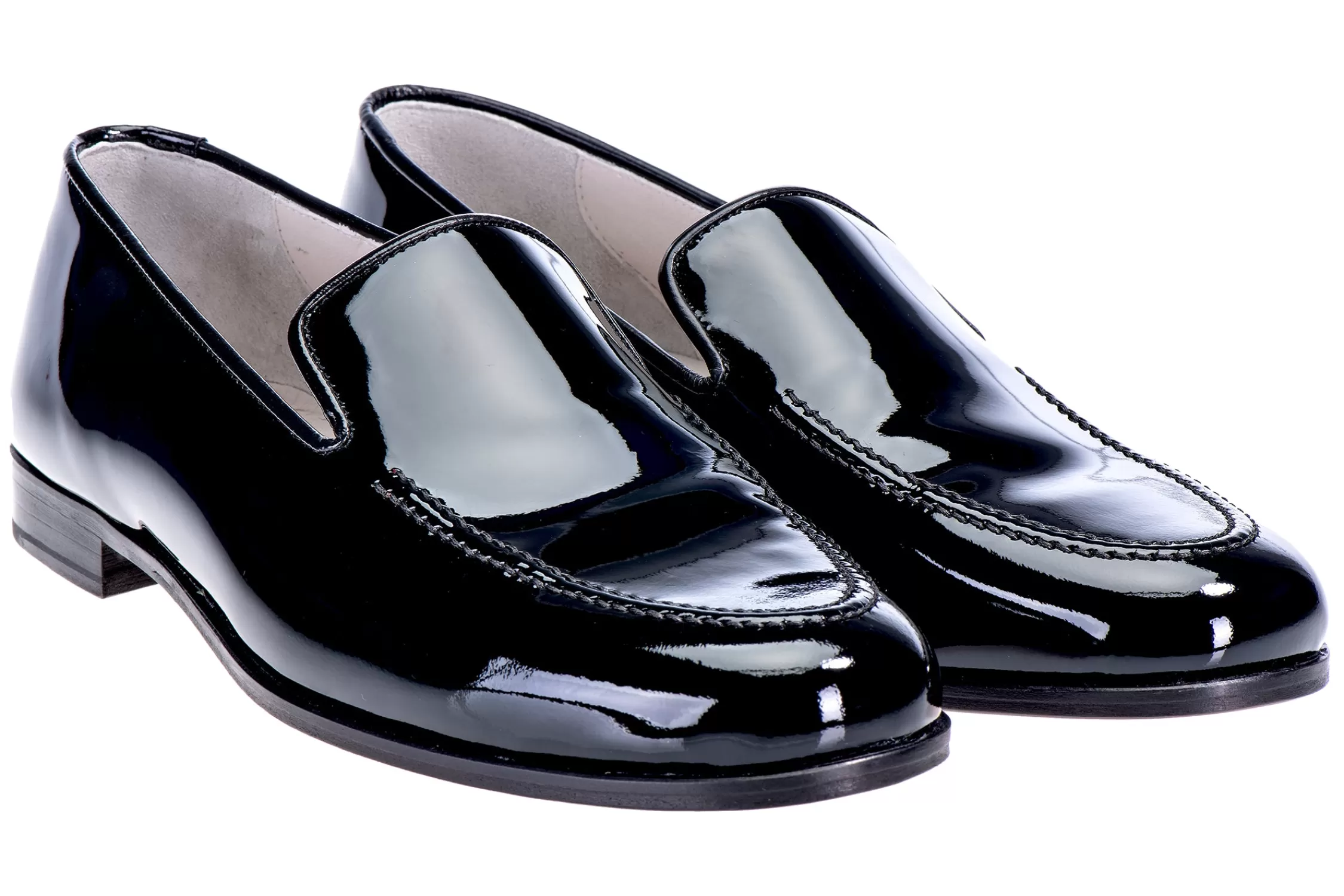 Venetian*Stubbs & Wootton Patent Leather Venetian (Men) Black