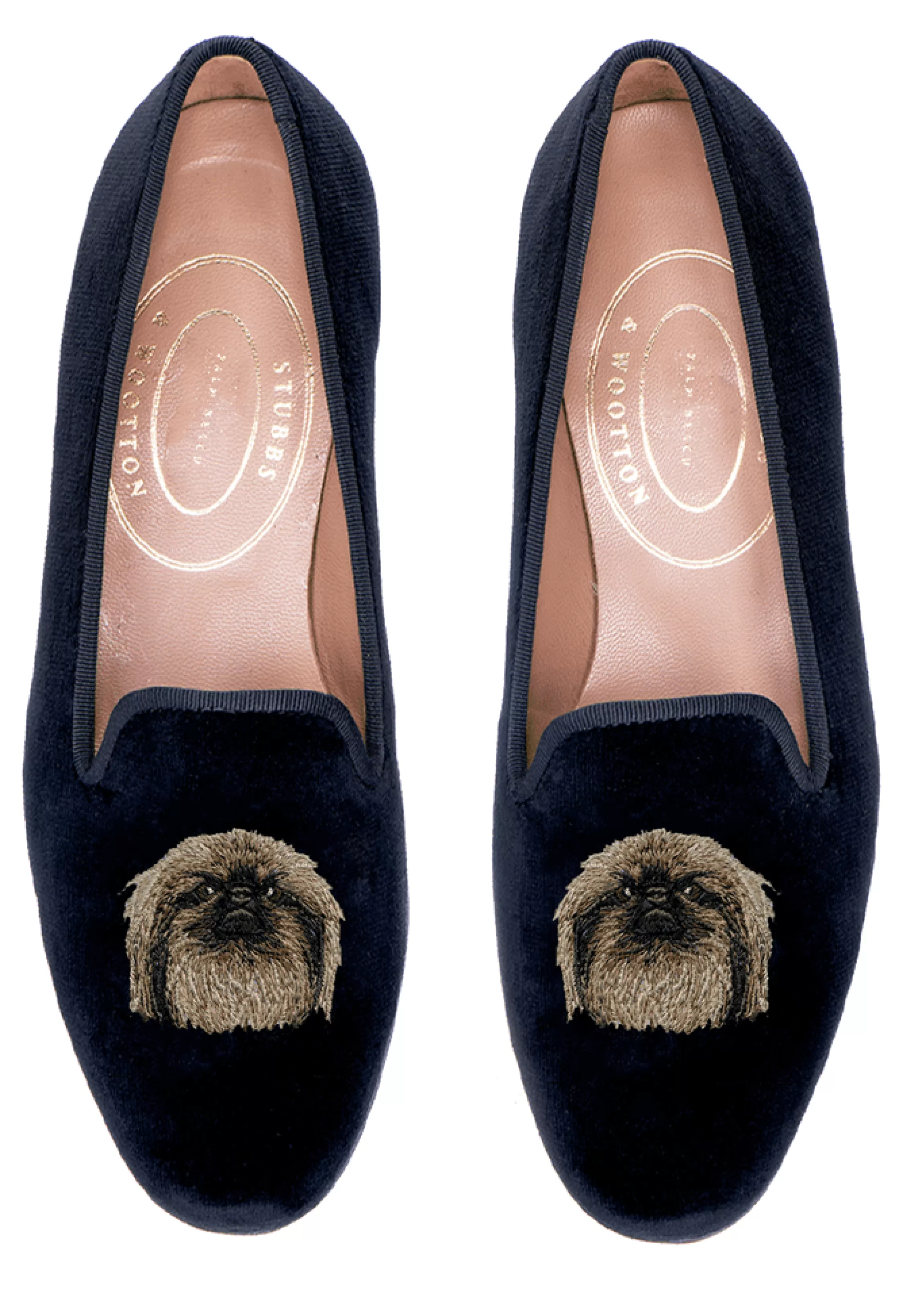 Slipper*Stubbs & Wootton Pekingese (Women) Black