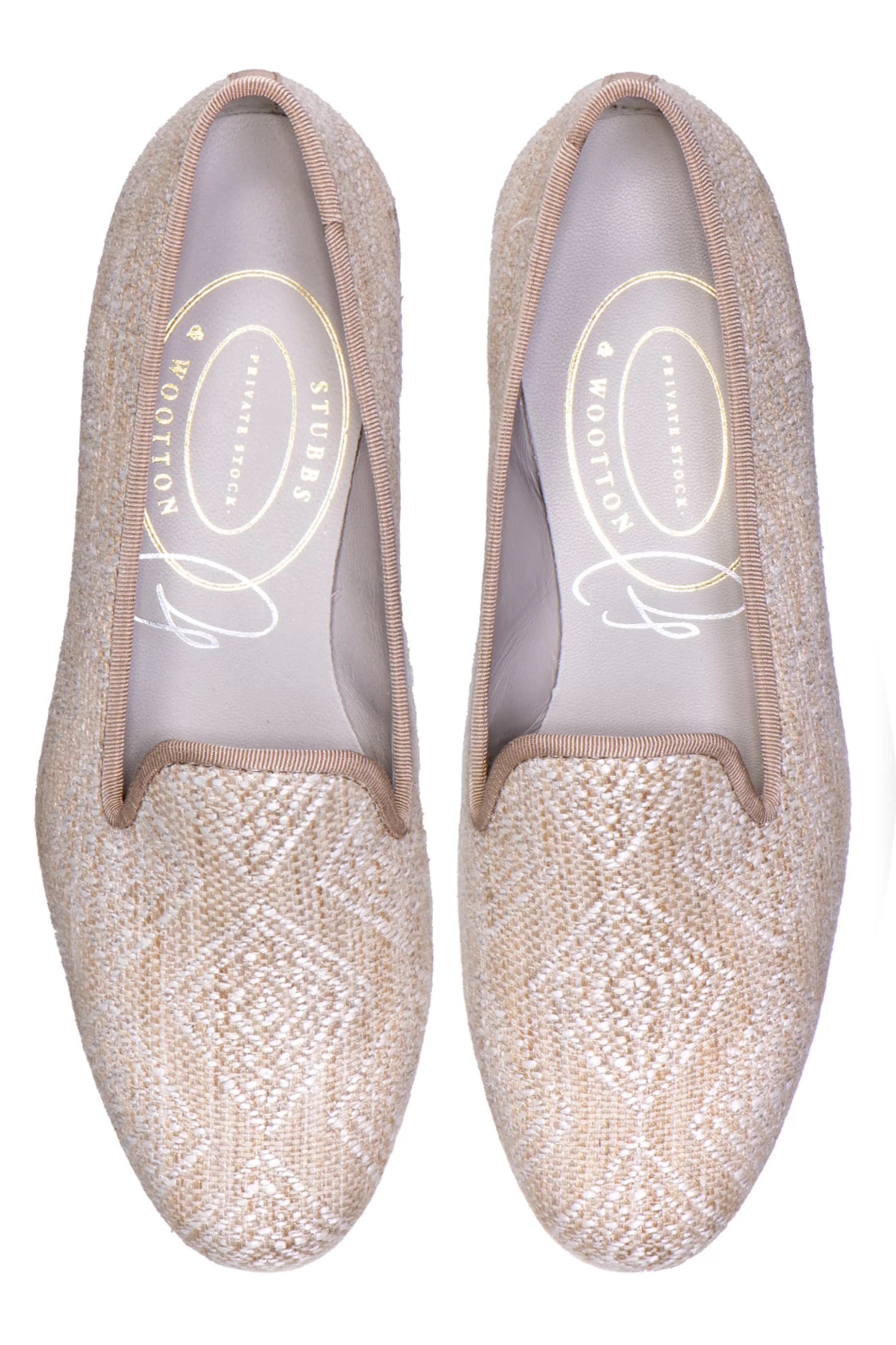 Slipper*Stubbs & Wootton Perinne Beige Slipper (Women) Tan