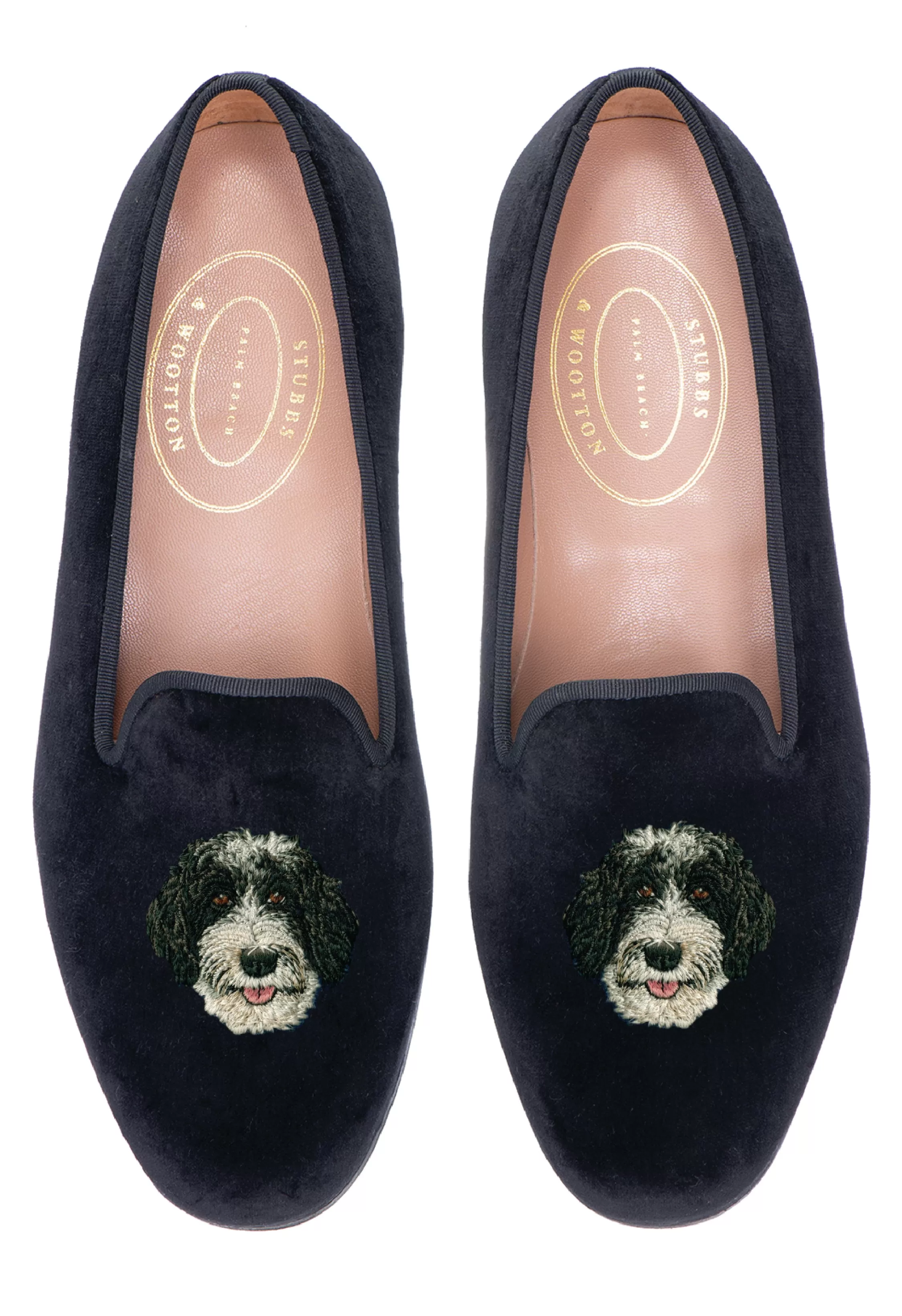 Slipper*Stubbs & Wootton Portuguese Water Dog (Men) Black